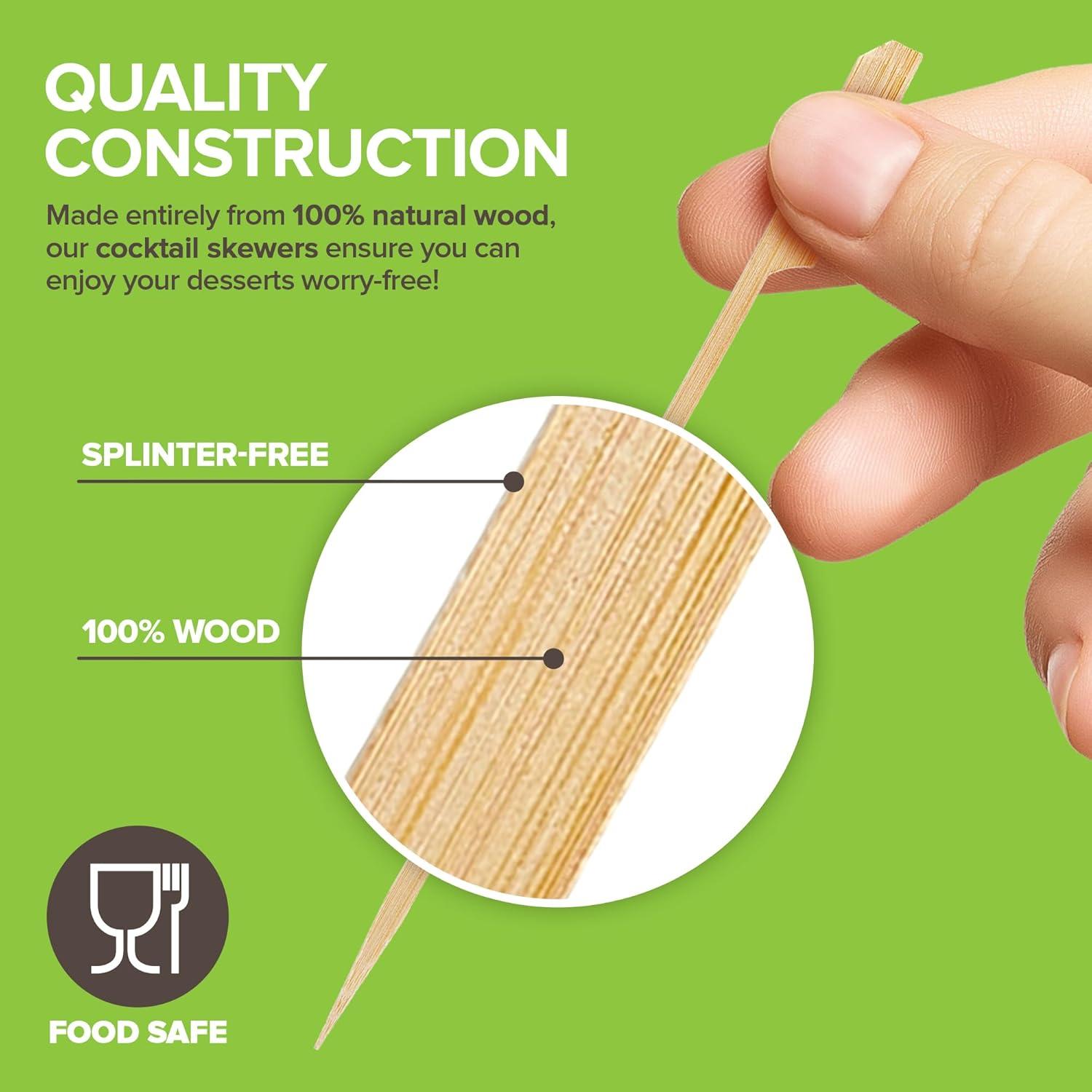 Pinchos de Bambú 200 Unidades Stock Your Home 8.89 cm