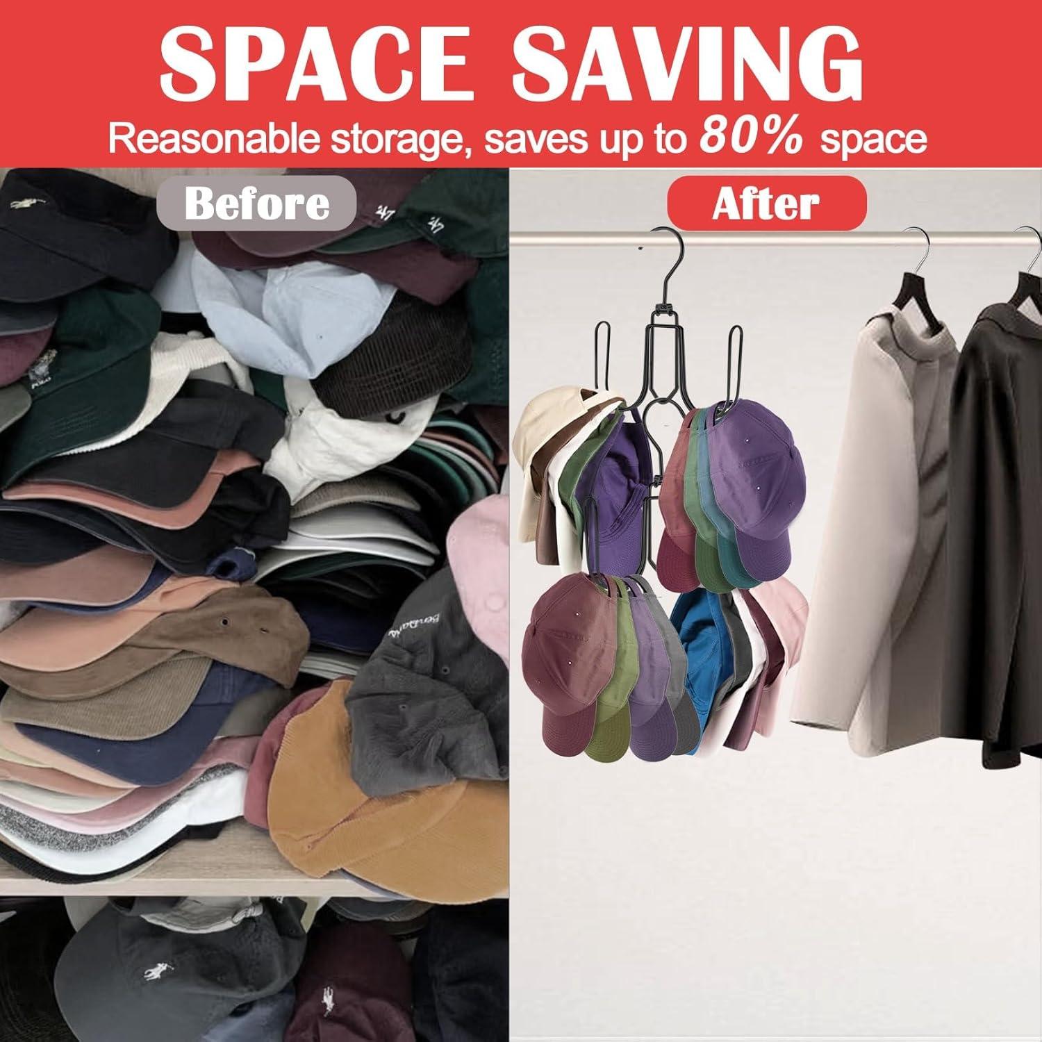 Perchero para Sombreros NAKBINX Negro Colapsable 2 Piezas