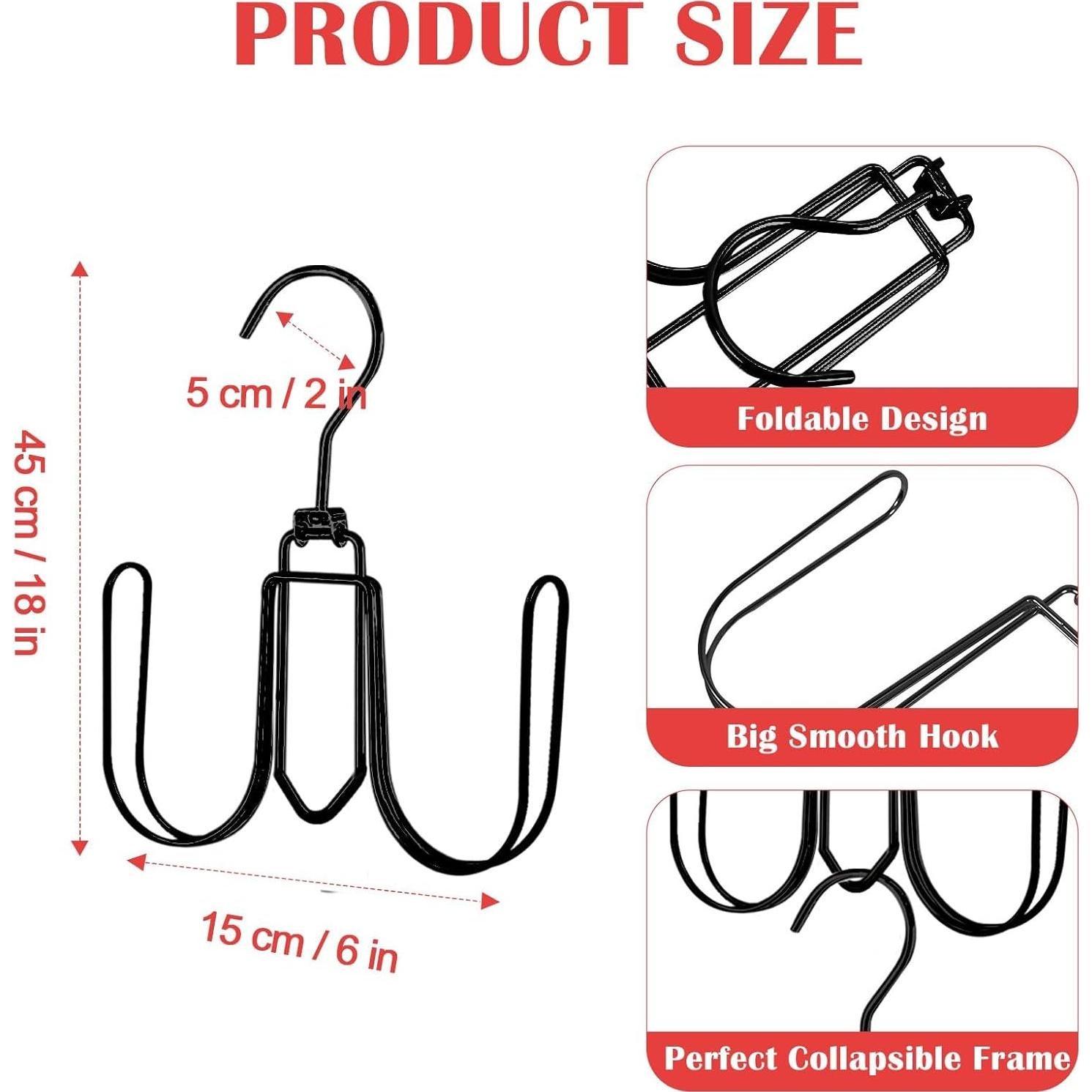 Perchero para Sombreros NAKBINX Negro Colapsable 2 Piezas