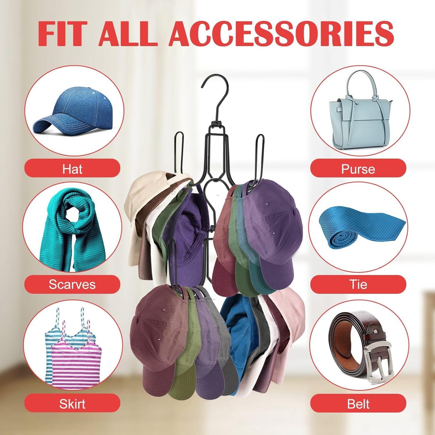 Perchero para Sombreros NAKBINX Negro Colapsable 2 Piezas