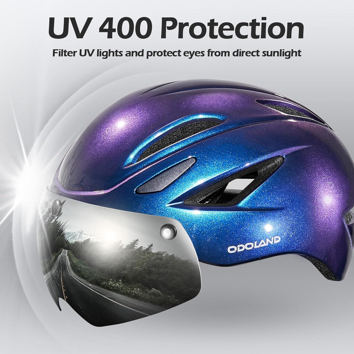 Casco de Bicicleta Odoland SP0916NL Ajustable 54-62 cm Azul