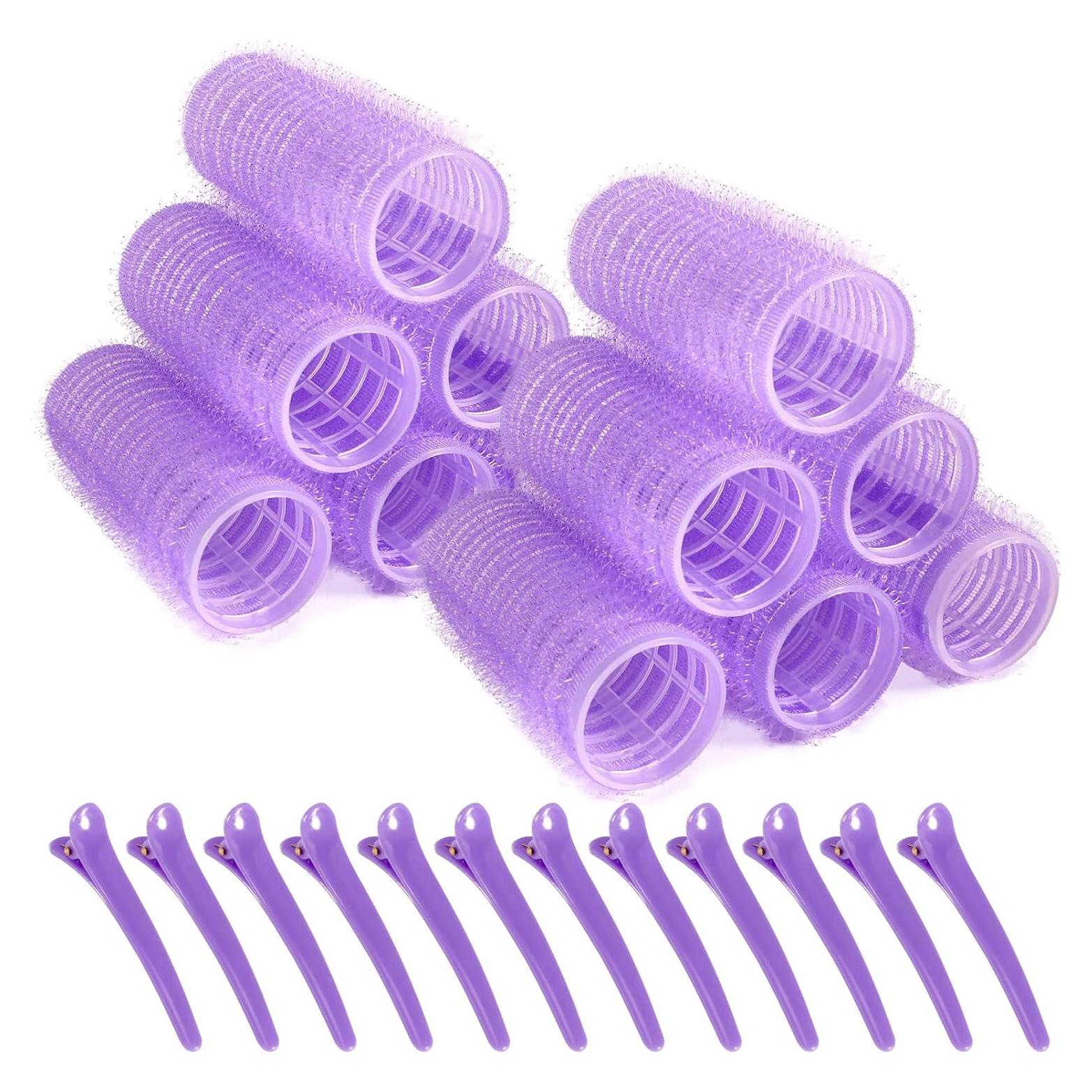 Juego de 12 Rulos de Autoagarre PIKBIU 2.5cm para Cabello