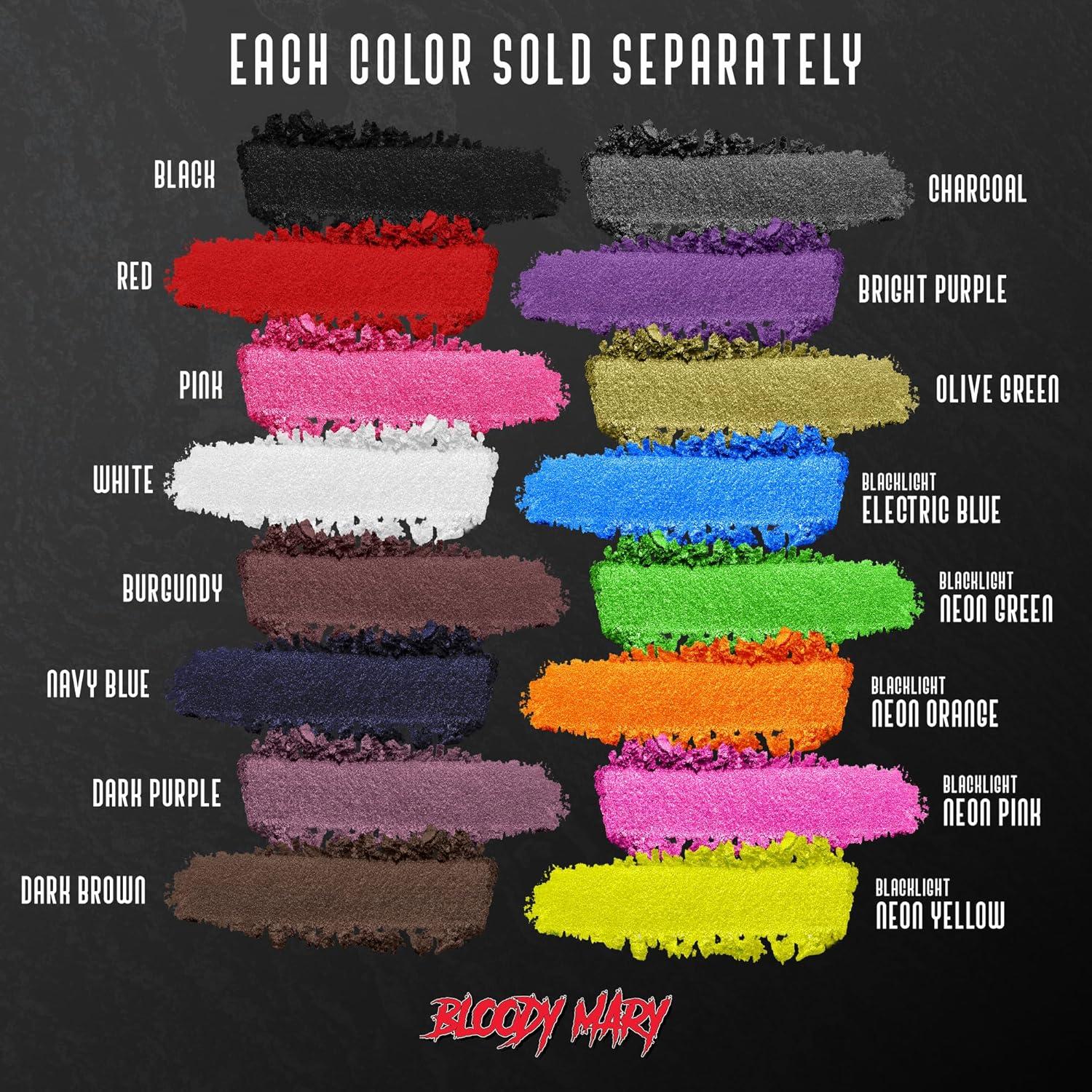 Sombra de Ojos Negra Bloody Mary - 5.08 cm - Maquillaje Halloween