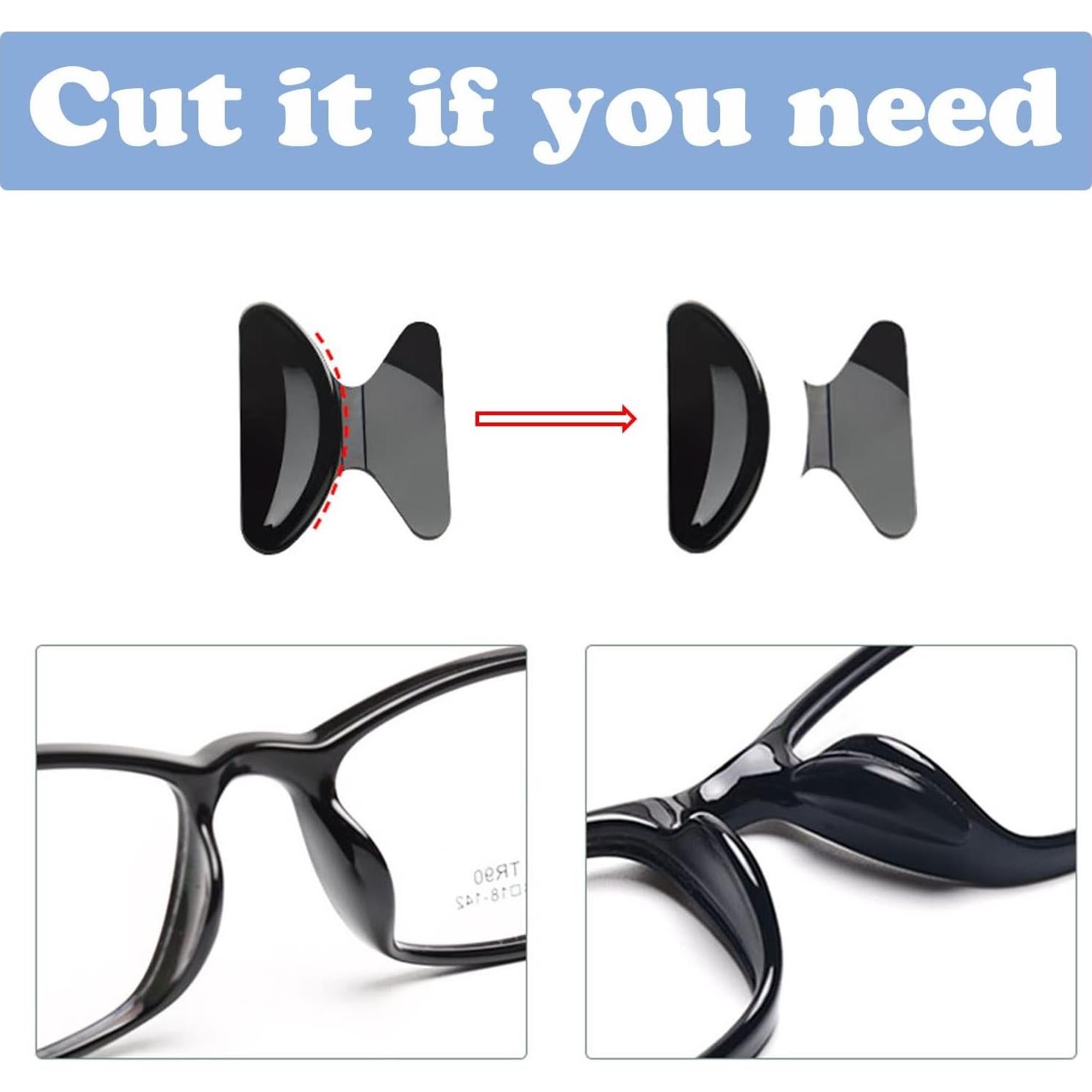 Almohadillas de nariz de silicona UPIONIC 10 pares transparentes