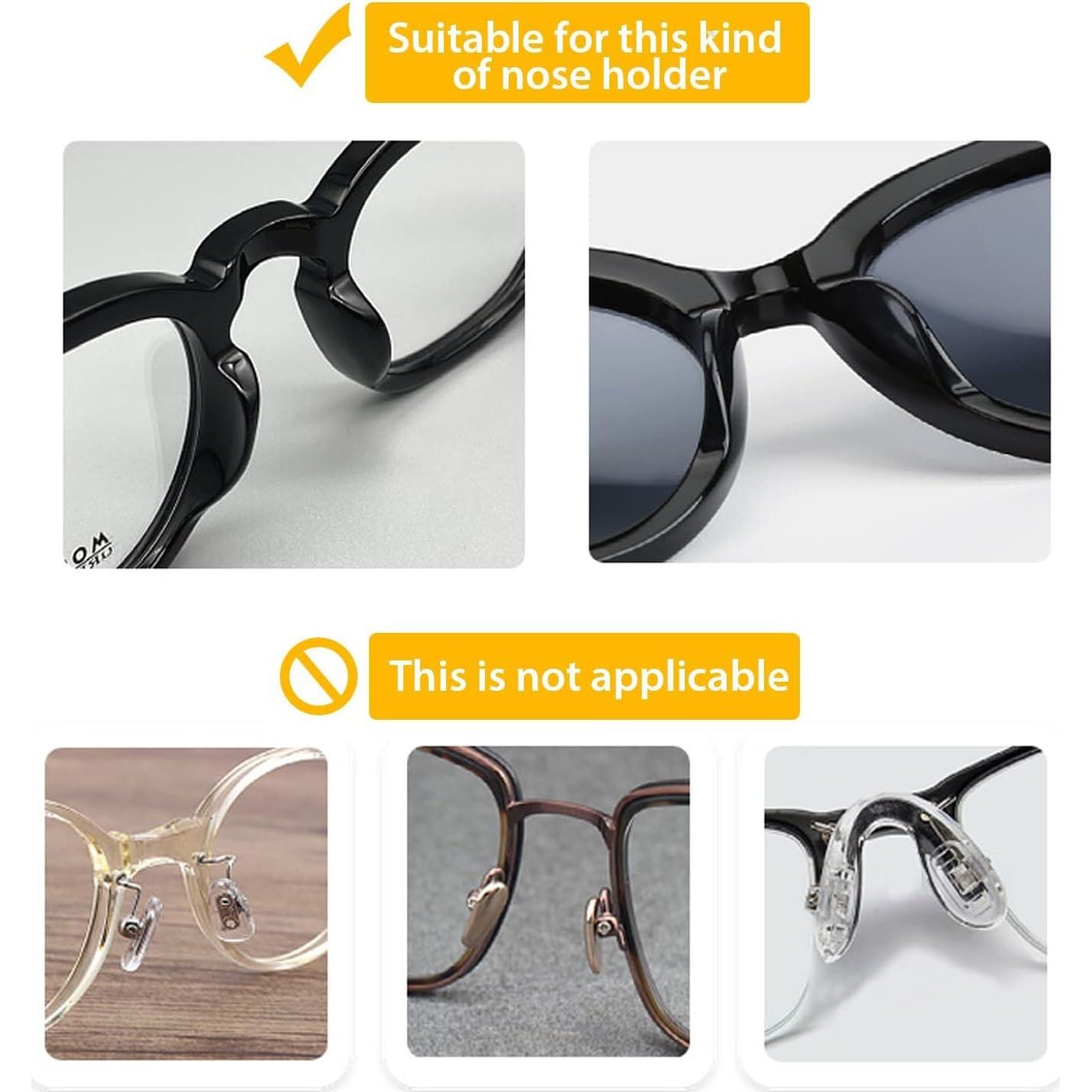 Almohadillas de nariz de silicona UPIONIC 10 pares transparentes