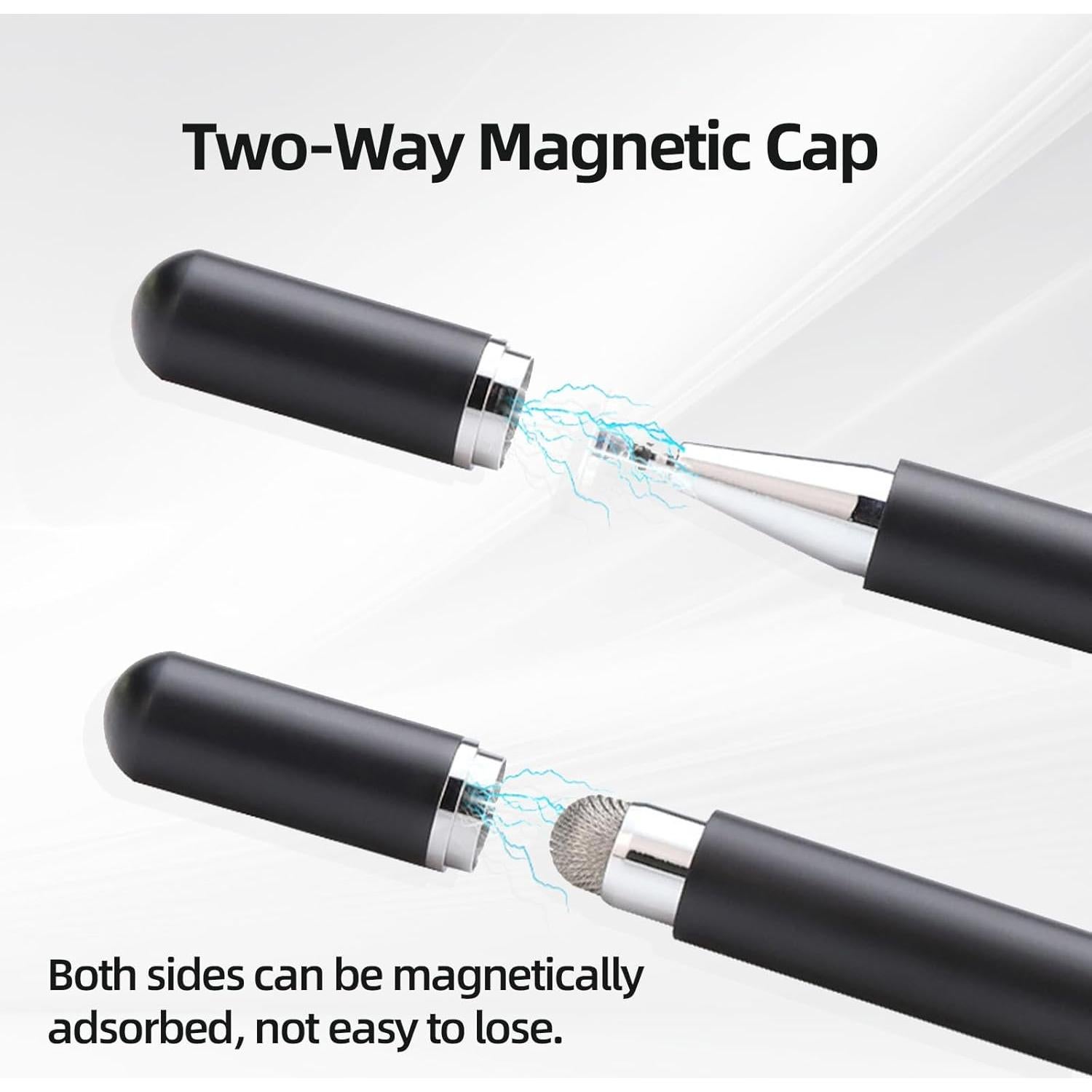 Lápiz Stylus 2 en 1 MXCOIRTP para Pantallas Táctiles Negro