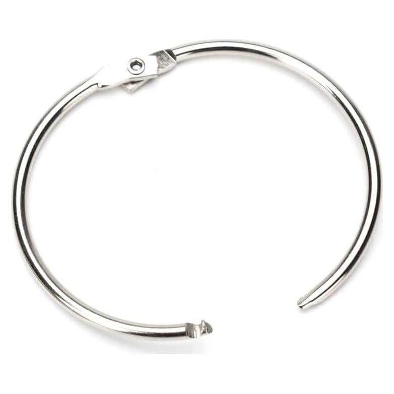 Anillas de Encuadernación Coideal 63mm Plateadas - Paquete de 20