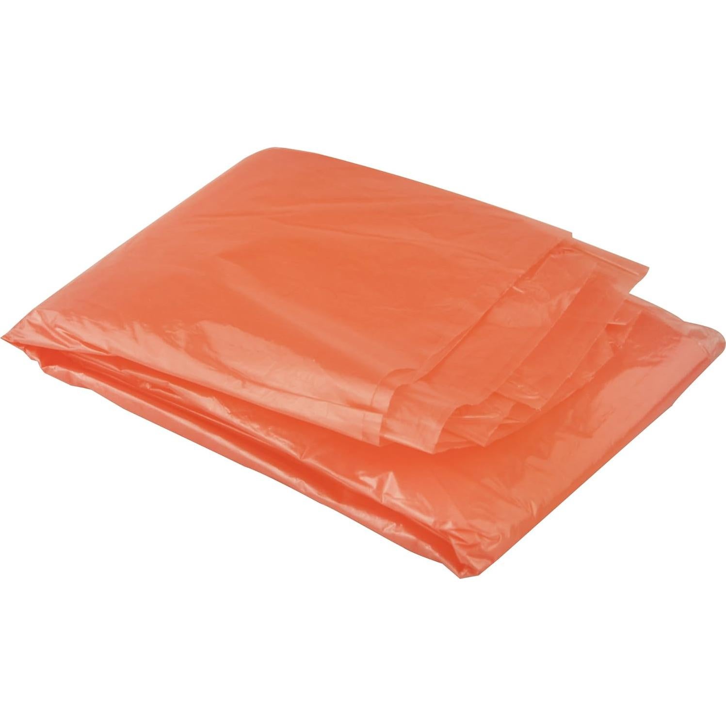 Poncho de Emergencia Naranja SE EP11A-OR5 con Mangas y Capucha - 5 Unidades