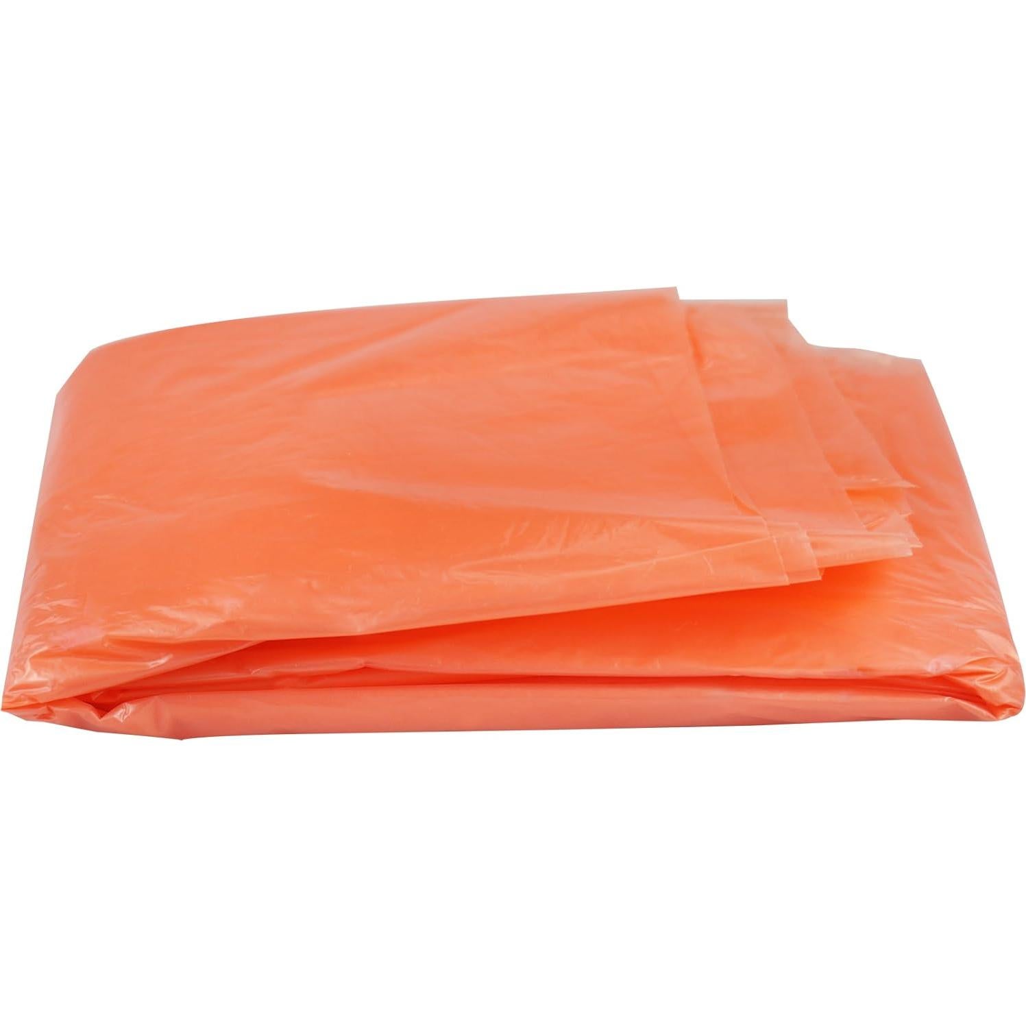 Poncho de Emergencia Naranja SE EP11A-OR5 con Mangas y Capucha - 5 Unidades