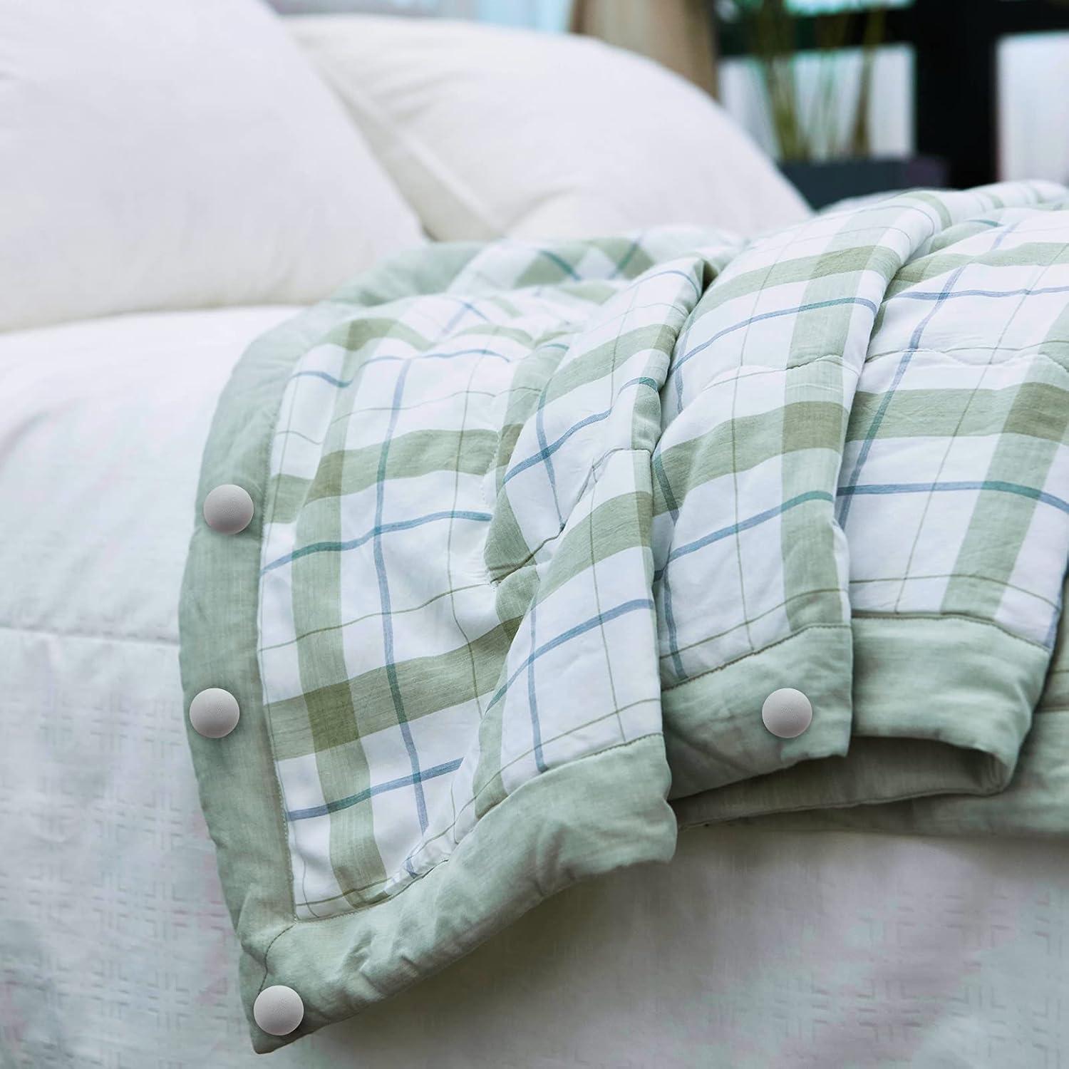 Clips para Edredón MQUPIN 16 Piezas - Sujetadores de Tela Gris