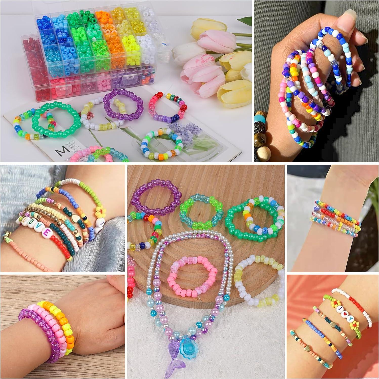 Kit de Cuentas de Pony XSEINO 2600 Piezas 9mm Multicolor