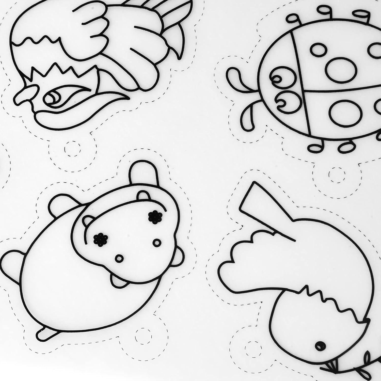 Hoja de Retracción Térmica Estink 8 Piezas Patrones Animales