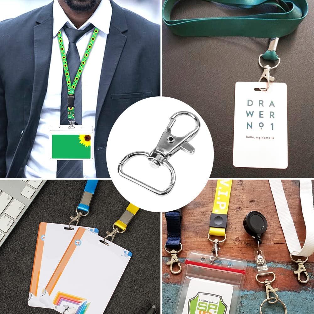 30 Ganchos Giratorios de Metal CooBigo para Lanyard 25mm