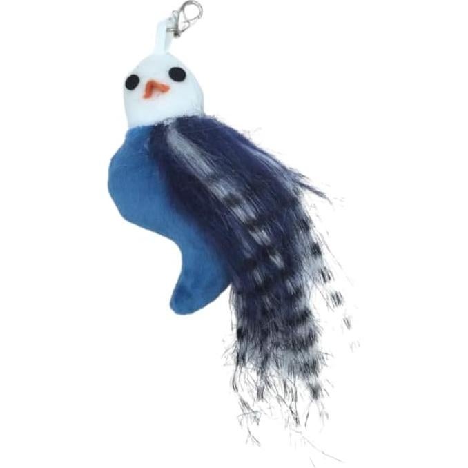 Chirping Bird Replacement Heads for Cat Toys - Set of 3 - Realistic Calling Bird Sounds, Vibrant Feather Designs, Easy Clip-On for Endless Fun