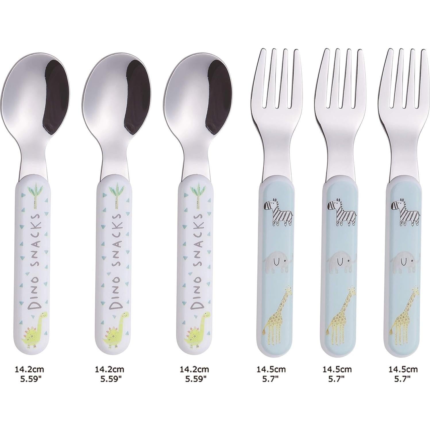 Juego de Cubiertos para Niños ANNOVA 6 Piezas Acero Inoxidable