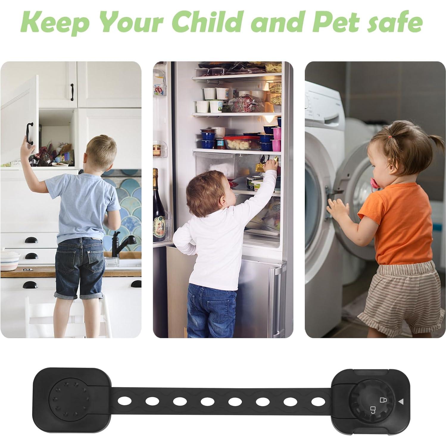 Cierres de Seguridad Ajustables Songaa 4 Paquete - Negro