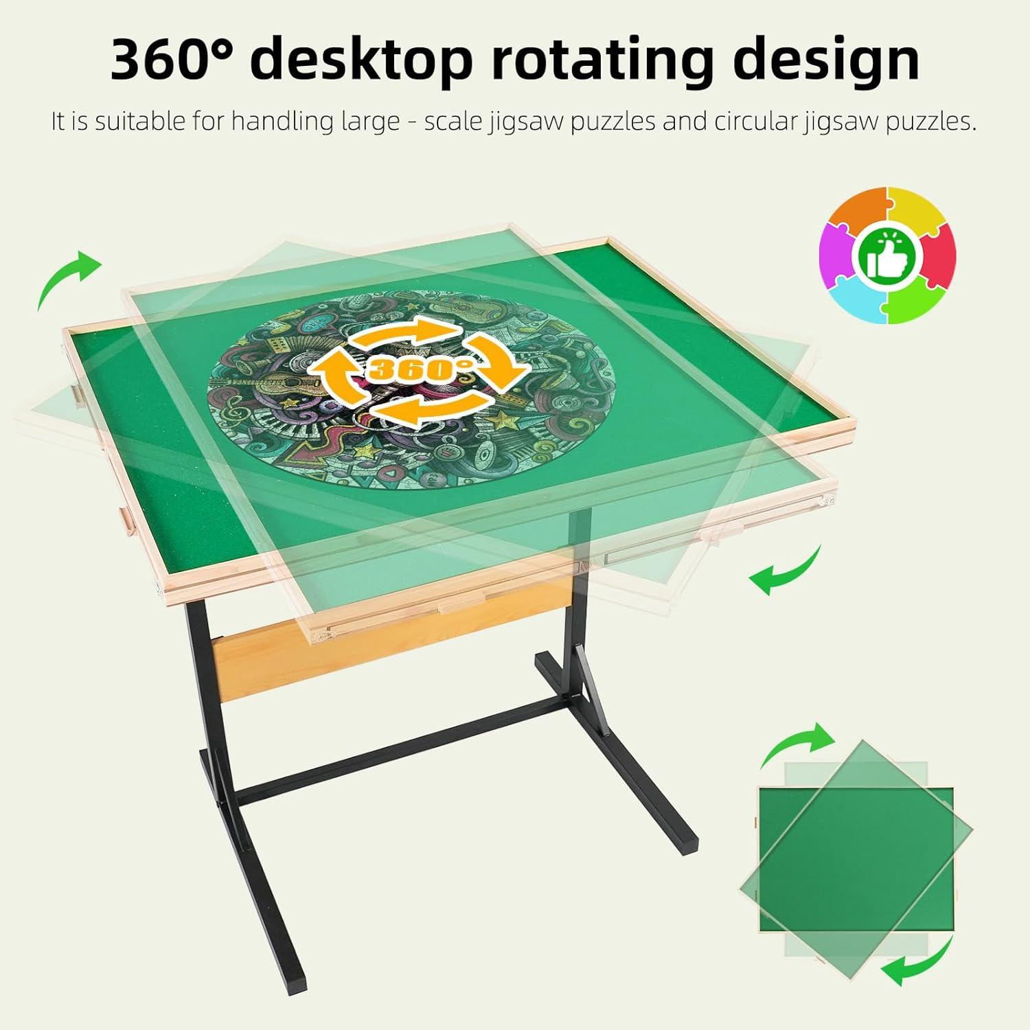 Mesa de Rompecabezas ALL4JIG 1500 Piezas Ajustable con Cajones