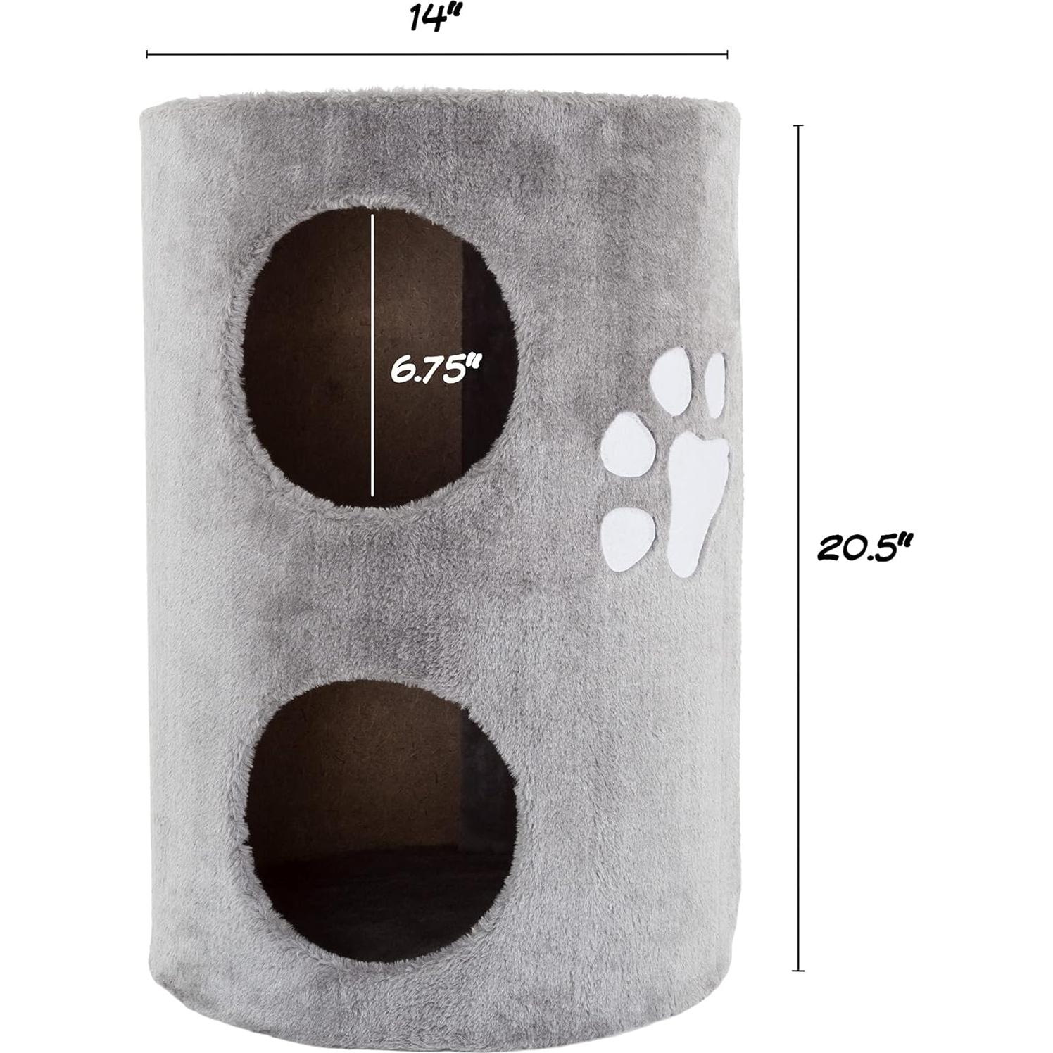 Condo para Gatos 2 Pisos PETMAKER 52 cm con Rascador Sisal