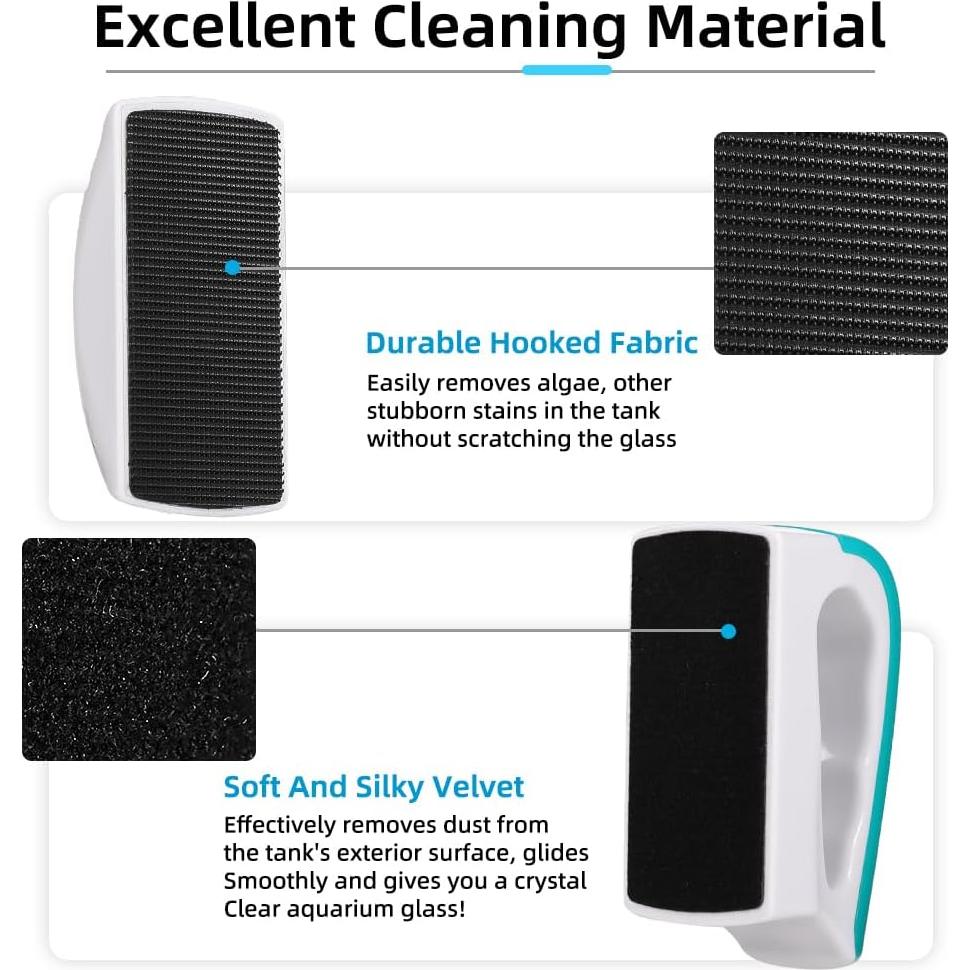 Cepillo Magnético para Acuario DaToo - 2 Piezas Tamaño S