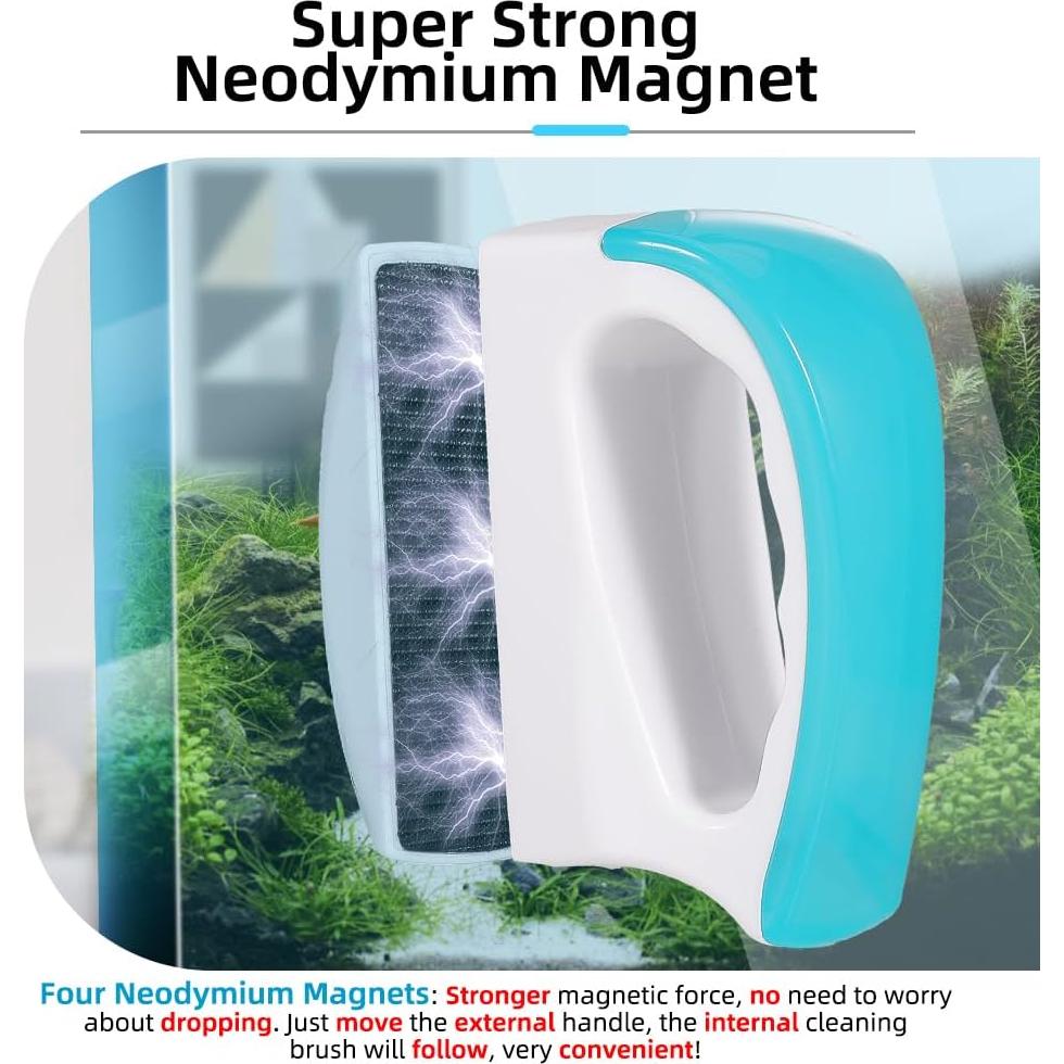 Cepillo Magnético para Acuario DaToo - 2 Piezas Tamaño S