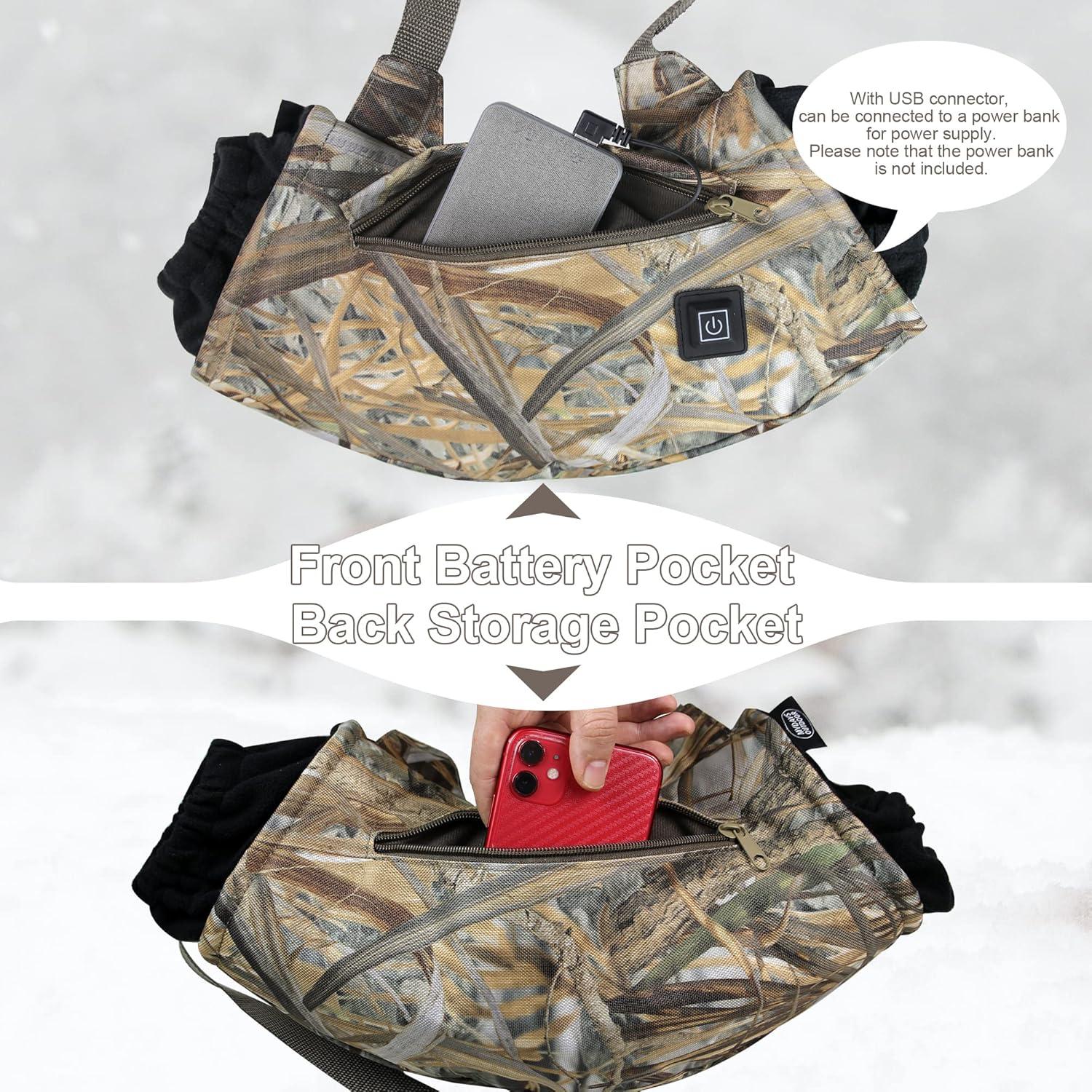 Muff de Mano Calentado MDSTOP Camo Recargable 3 Modos