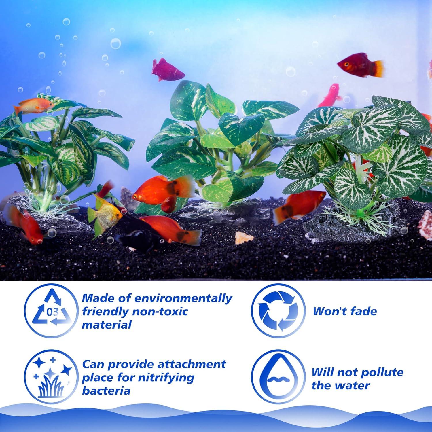 Plantas de Acuario Artificiales Ameliade 3 PCS Ecológicas