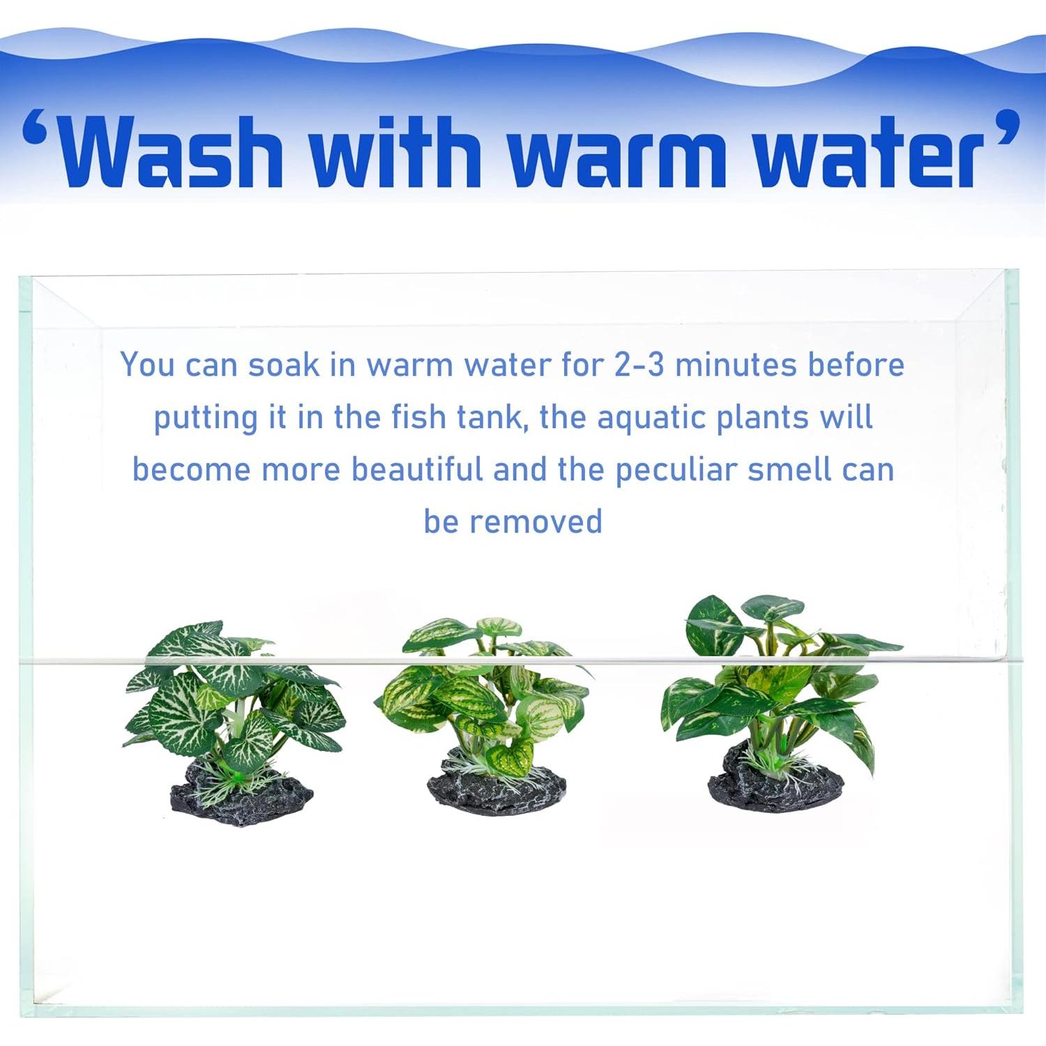 Plantas de Acuario Artificiales Ameliade 3 PCS Ecológicas