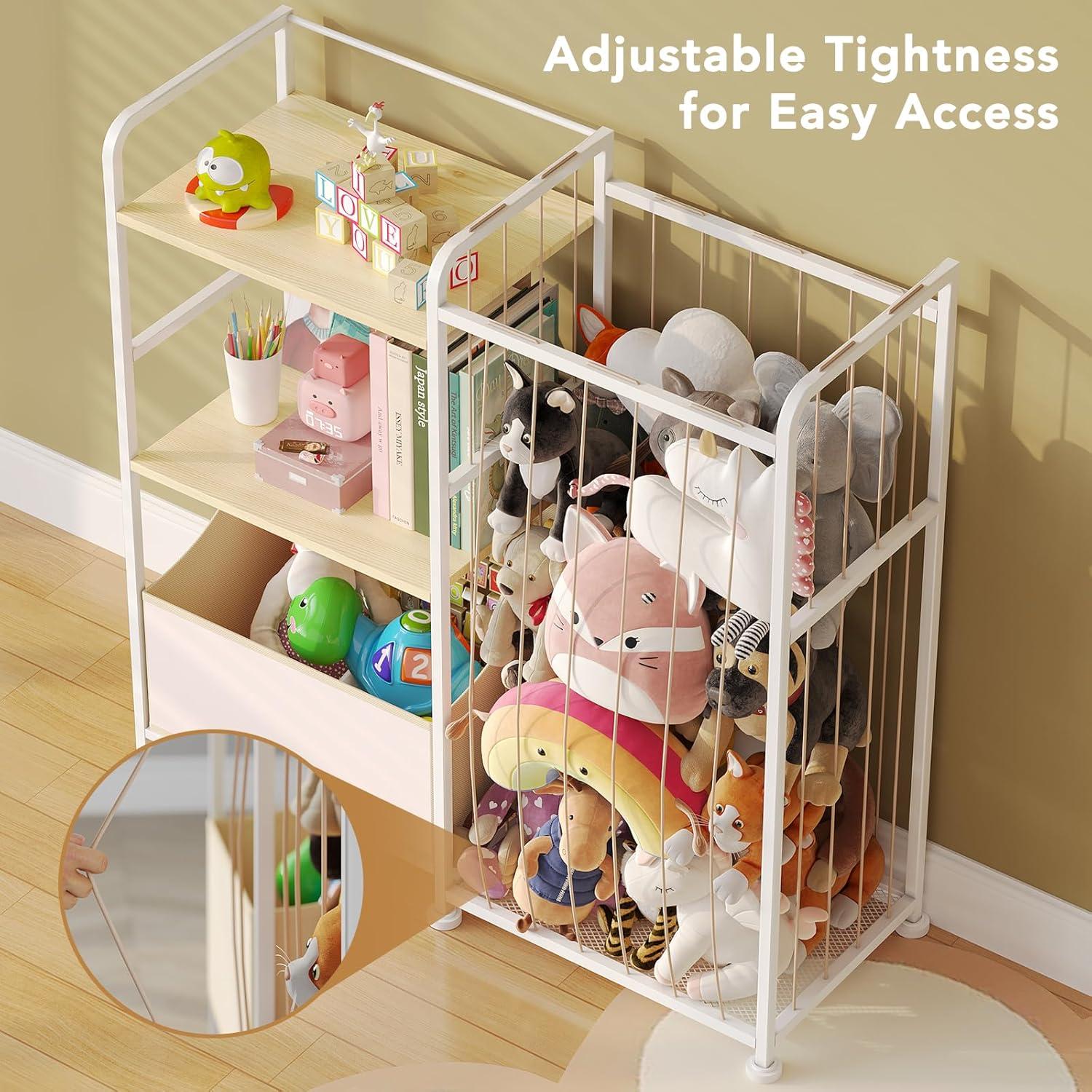 Estantería Organizador de Juguetes BBLIKE Beige 2 Niveles 84.8x81.0 cm