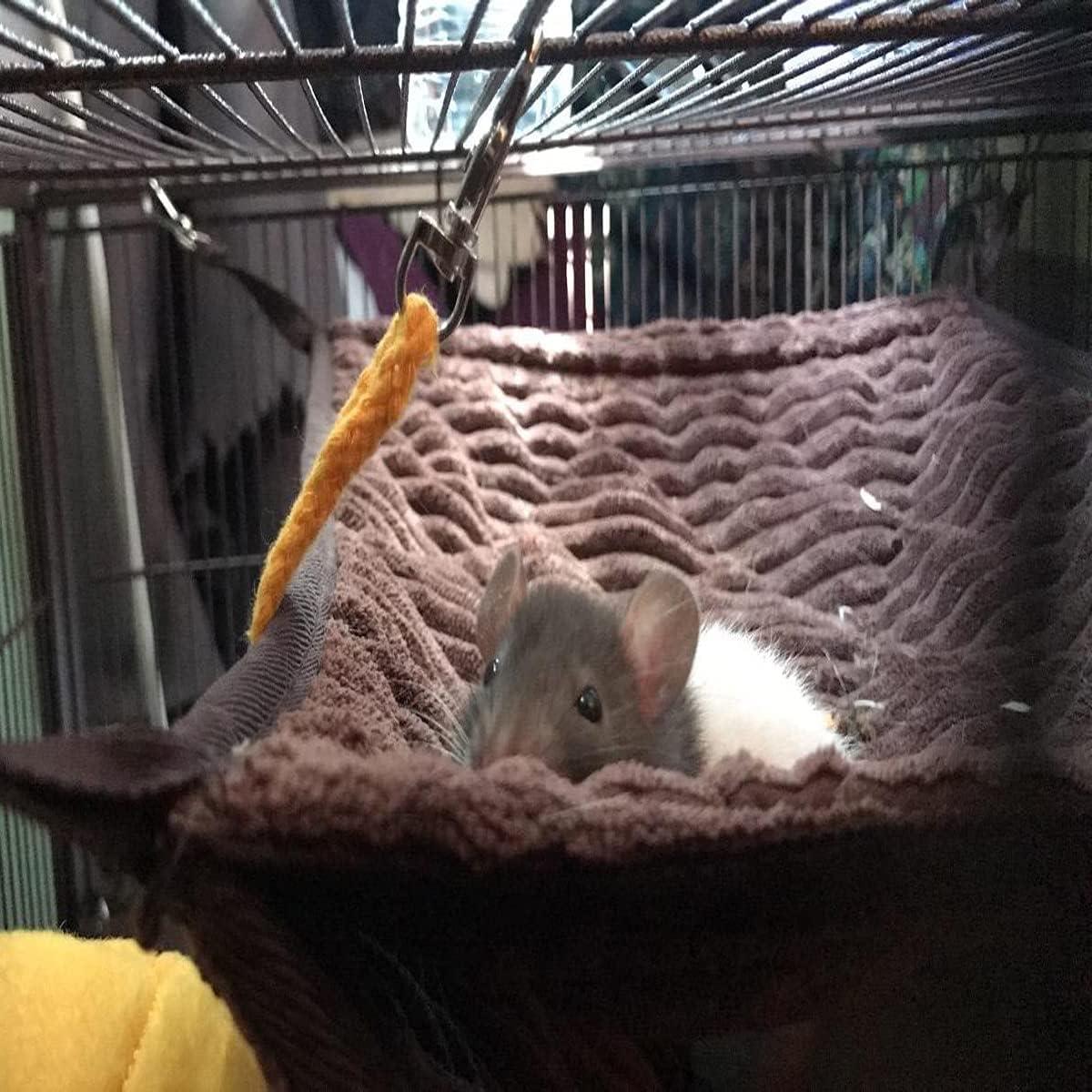 Hamaca y Túnel para Mascotas G YITENG - Cama Doble para Hurones y Ratas