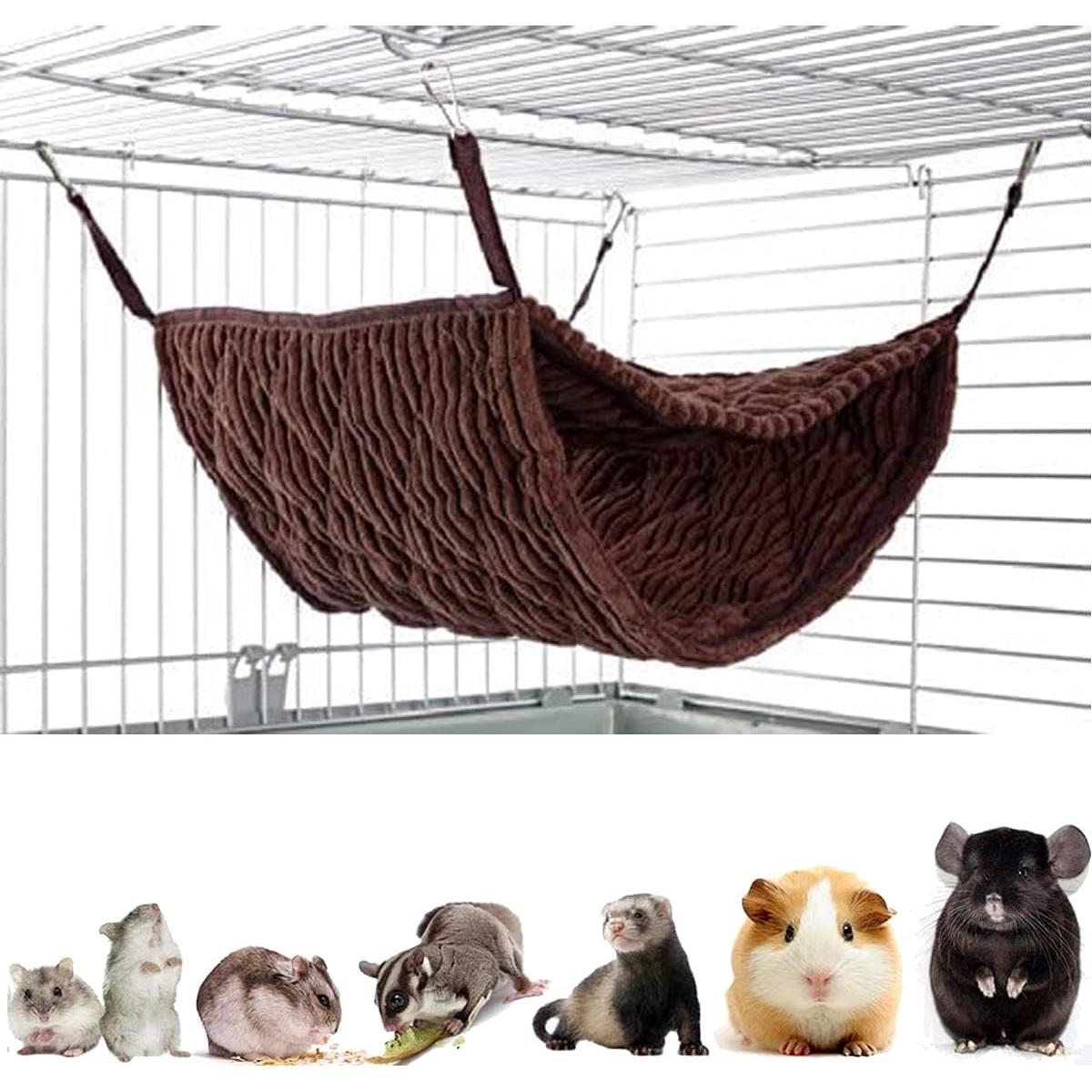 Hamaca y Túnel para Mascotas G YITENG - Cama Doble para Hurones y Ratas