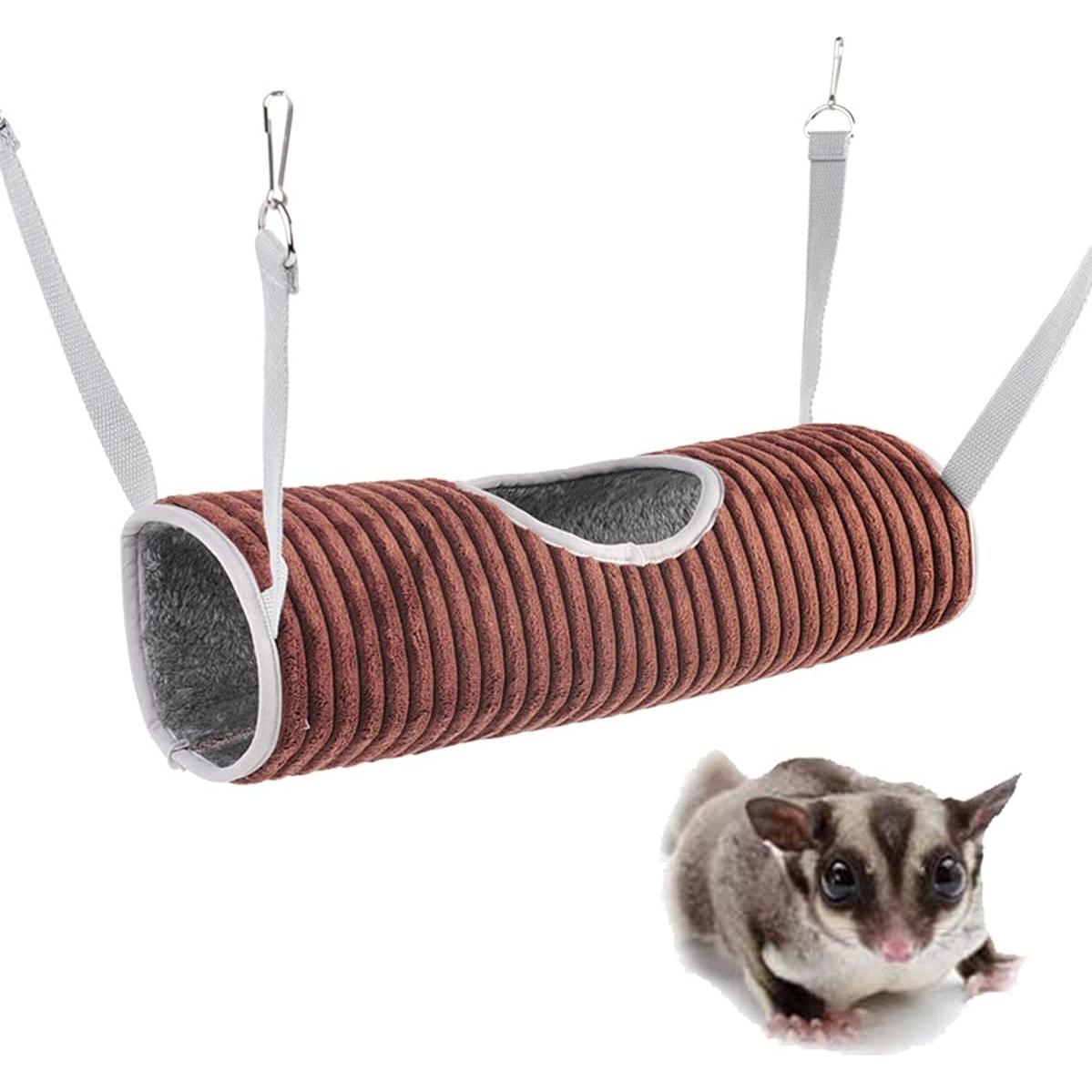 Hamaca y Túnel para Mascotas G YITENG - Cama Doble para Hurones y Ratas