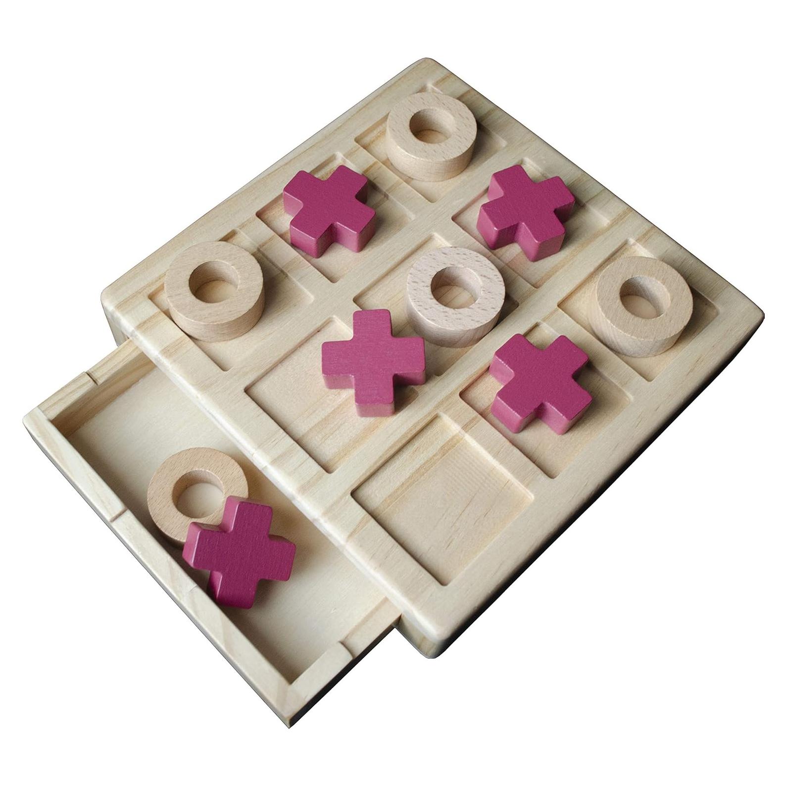 Juego de Tres en Raya Aerolf de Madera Natural 20x20 cm