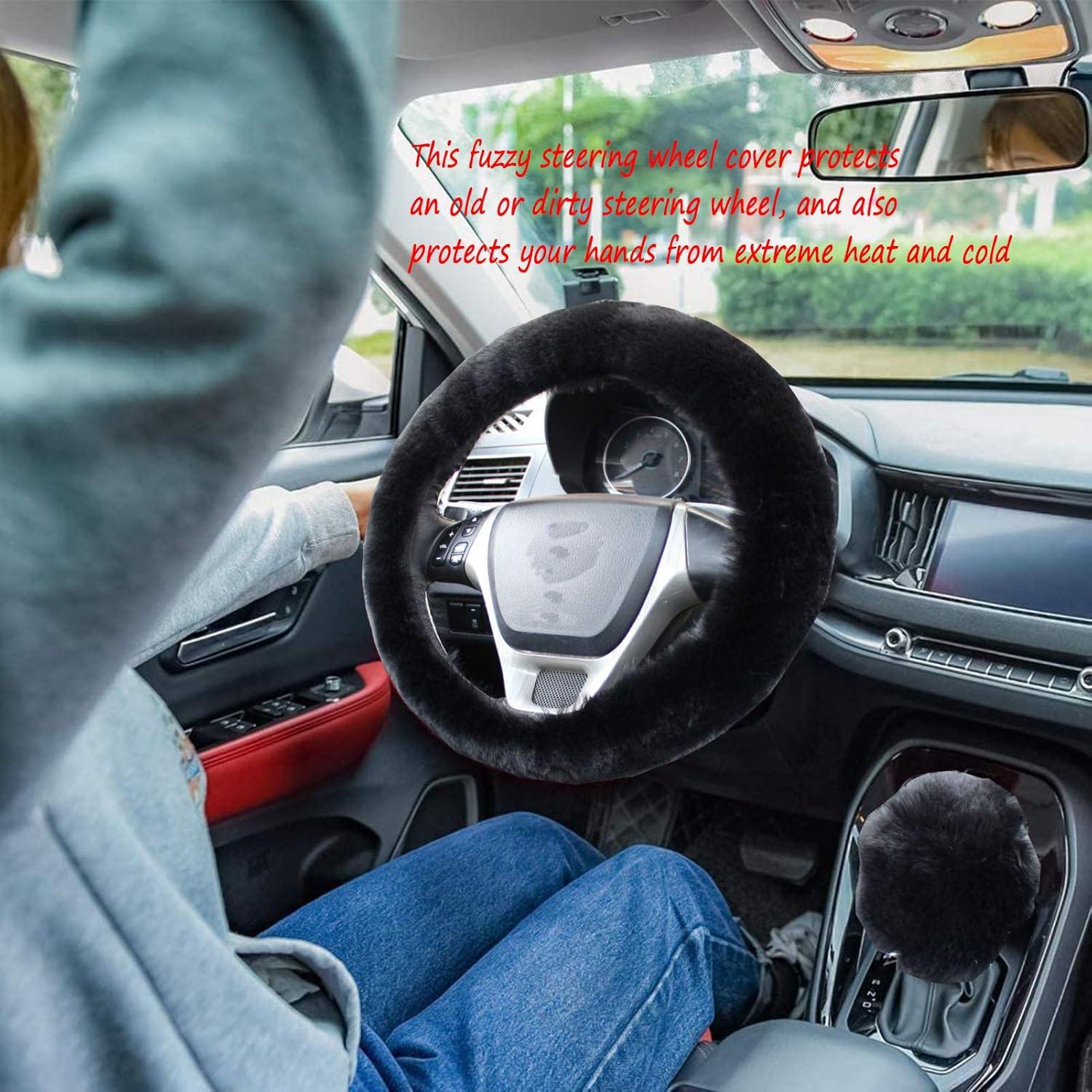 Set de 4 Fundas de Volante Esponjosas WenMei - Negro