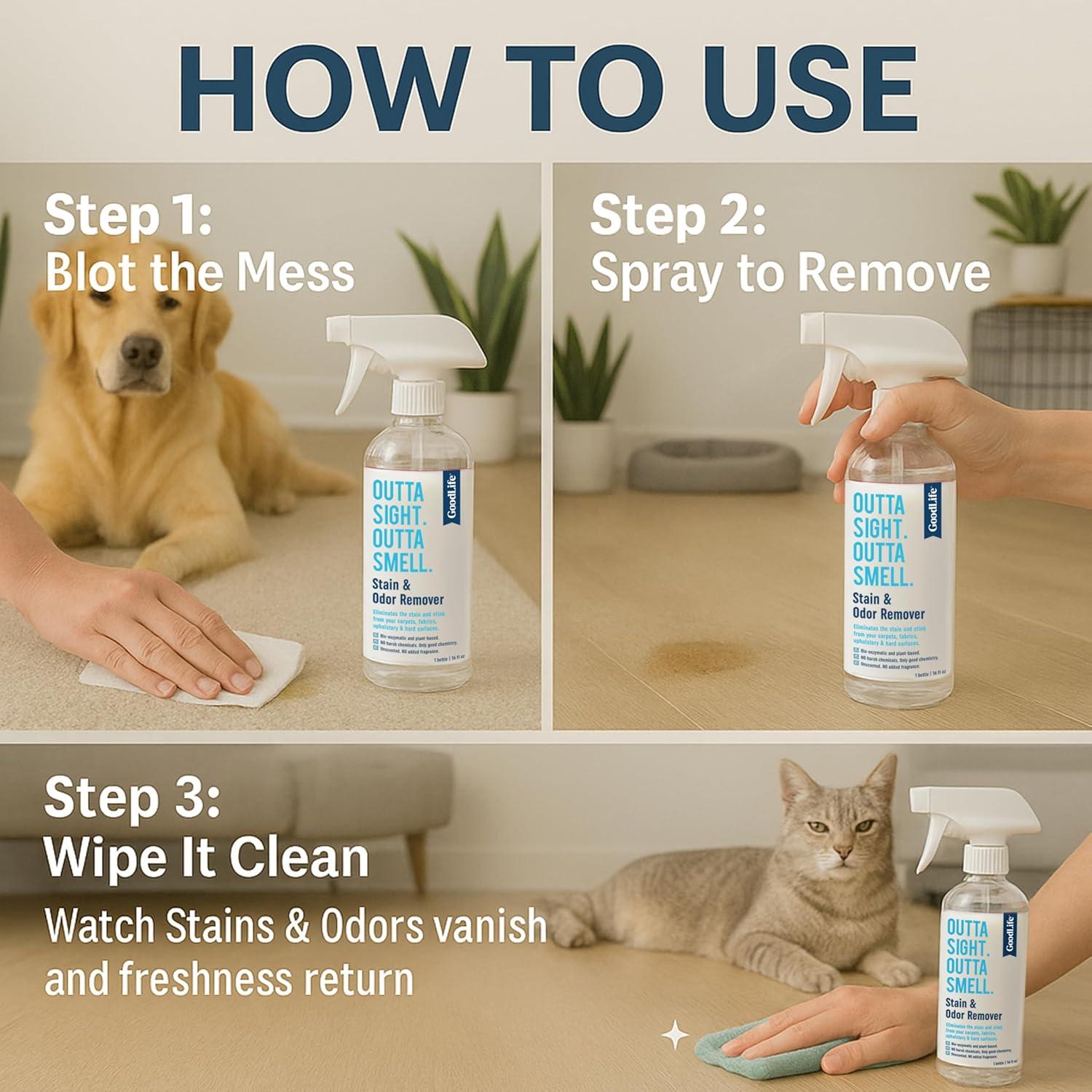 Removedor de Olores y Manchas Ecológico Good Life 16 oz