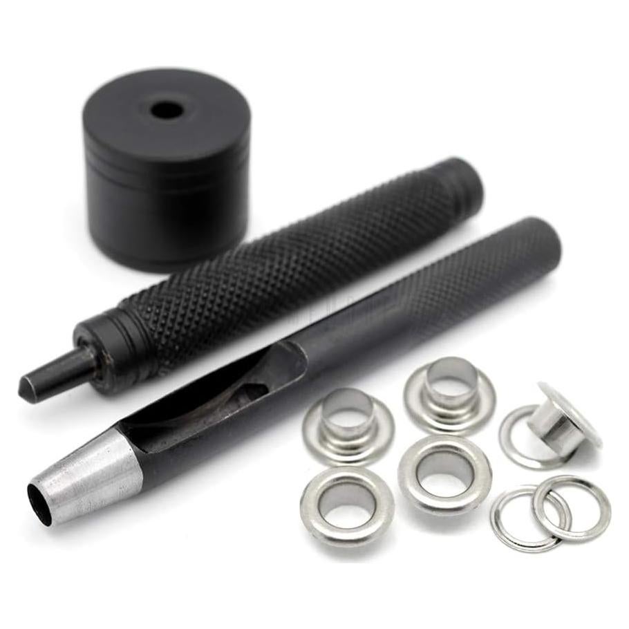 Kit de Herramientas para Ojetes CRAFTMEMORE 3/16" (5mm) - 100 Ojetes