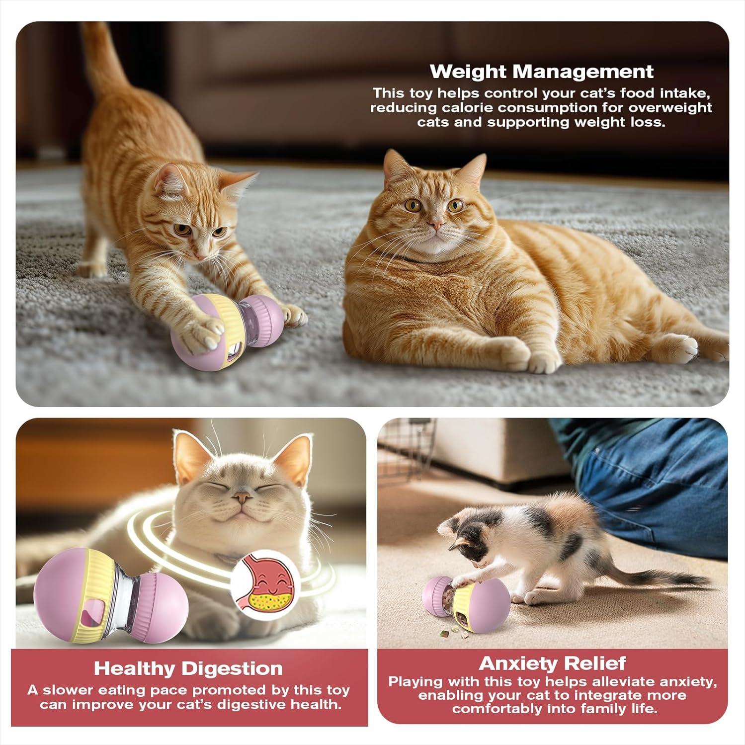 Juguete Interactivo para Gatos TLKNG con Dispensador de Comida