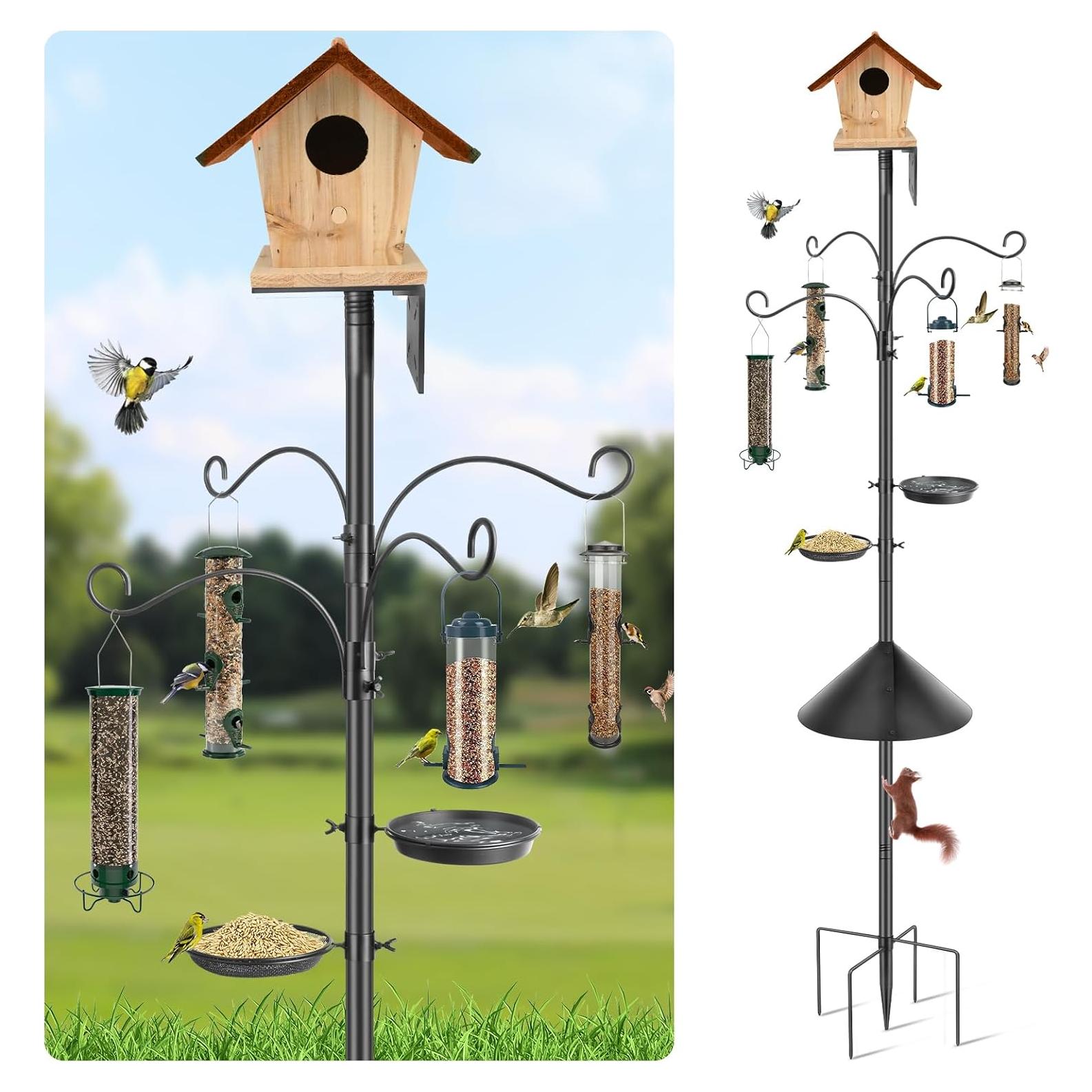 Poste para Comedero de Aves KOLAKO 234 cm Resistente a Ardillas