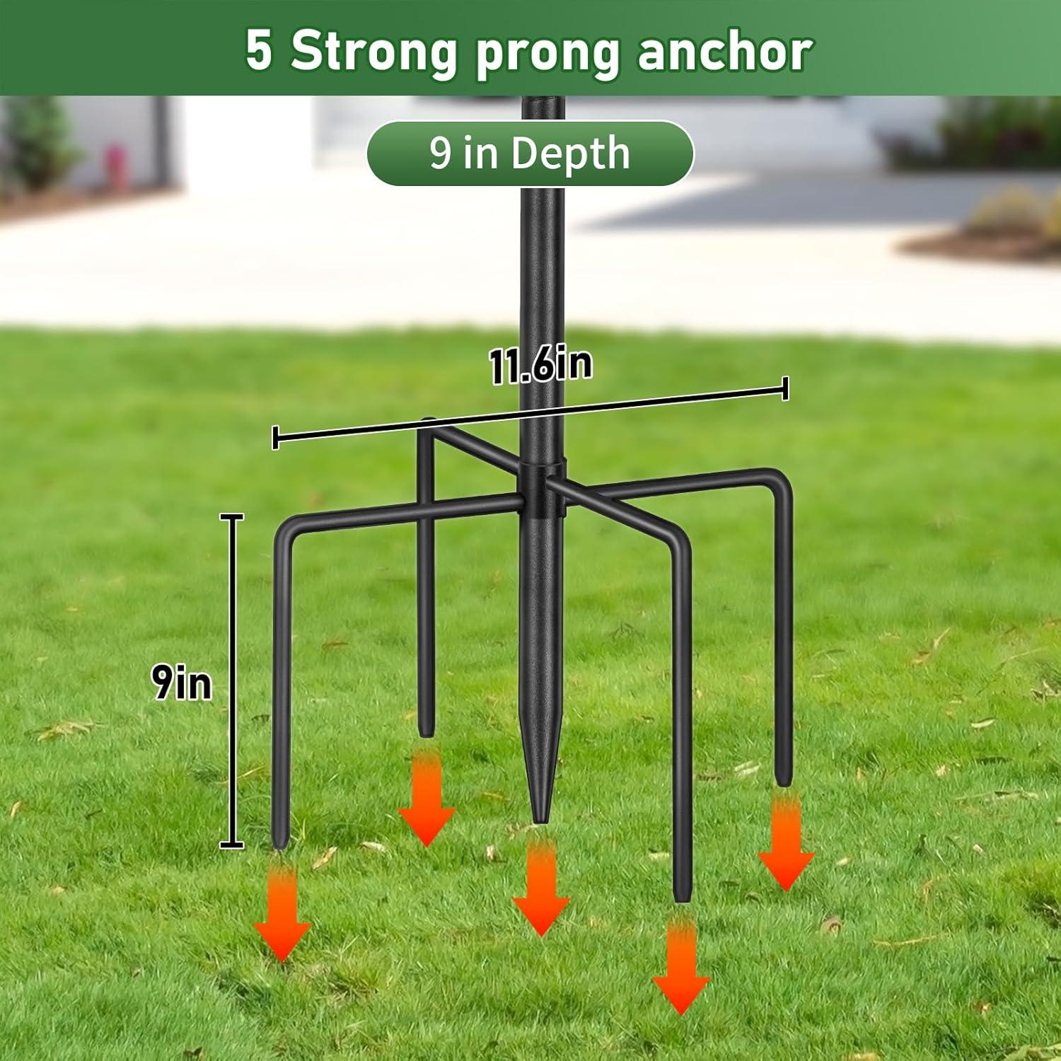 Poste para Comedero de Aves KOLAKO 234 cm Resistente a Ardillas