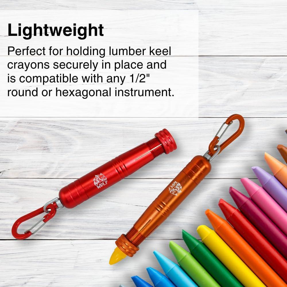 Soporte de Crayón de Quilla de Madera WOLF 0.5" Redondo Hexagonal