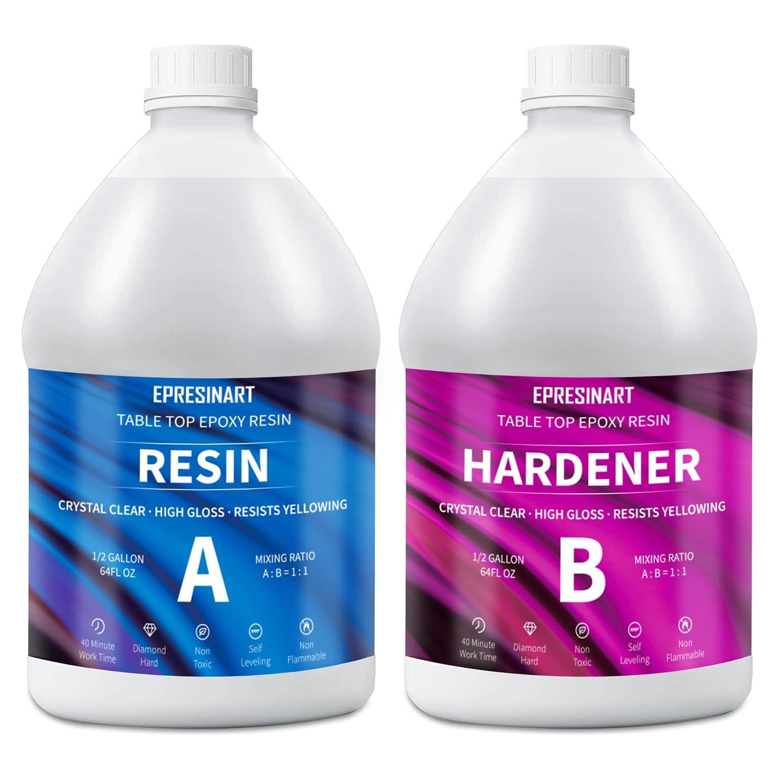 Kit de Resina Epóxica 1 Galón EPRESINART Cristalina 3784ml