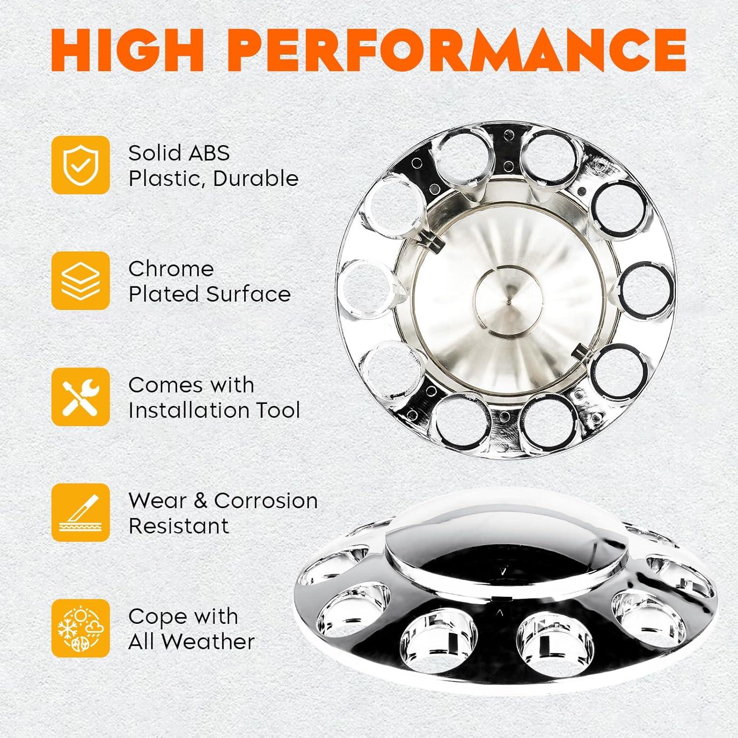 Cubiertas de Eje Frontal Youxmoto YXWCV005-AAA 33mm 2 Piezas