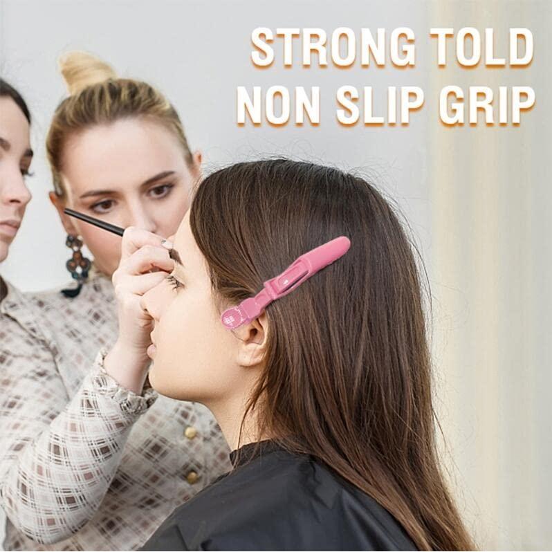 10 Clips de Cocodrilo Liasun Verde Aguacate para Peluqueros