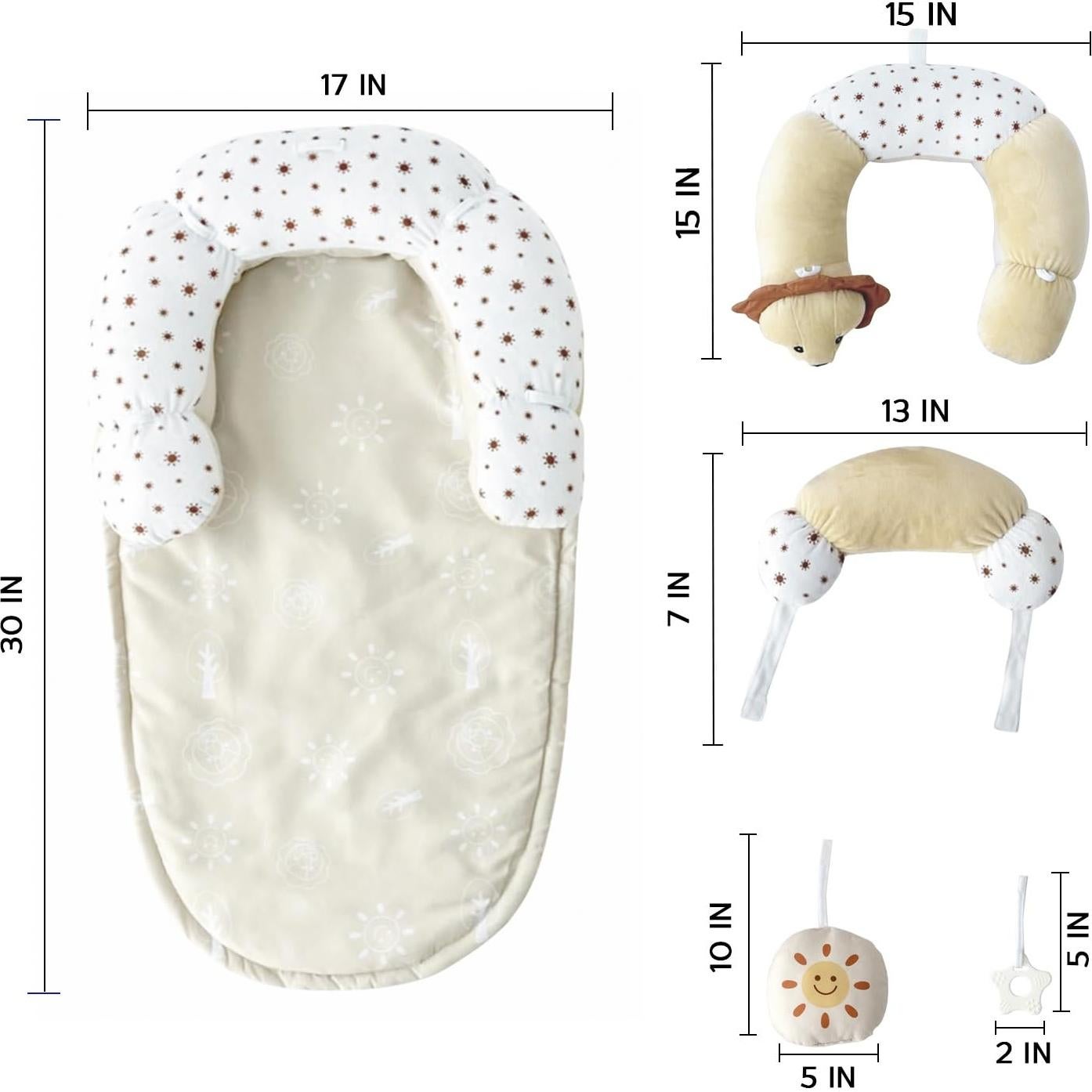 Alfombra 2-en-1 para Bebés con Juguetes Sensoriales - Arena