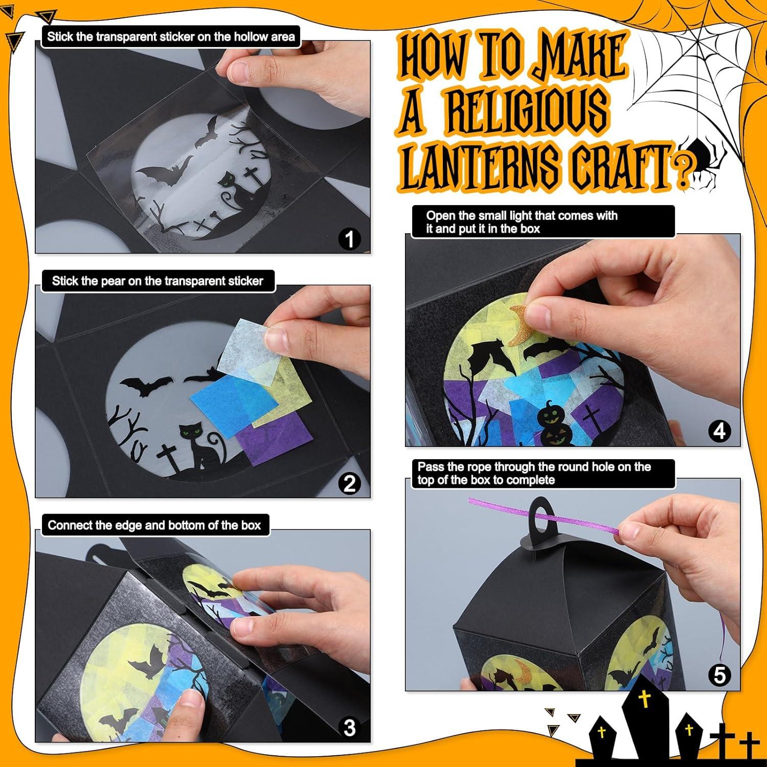 Kit de Manualidades Halloween VIHOSE 16 Sets Murciélago DIY