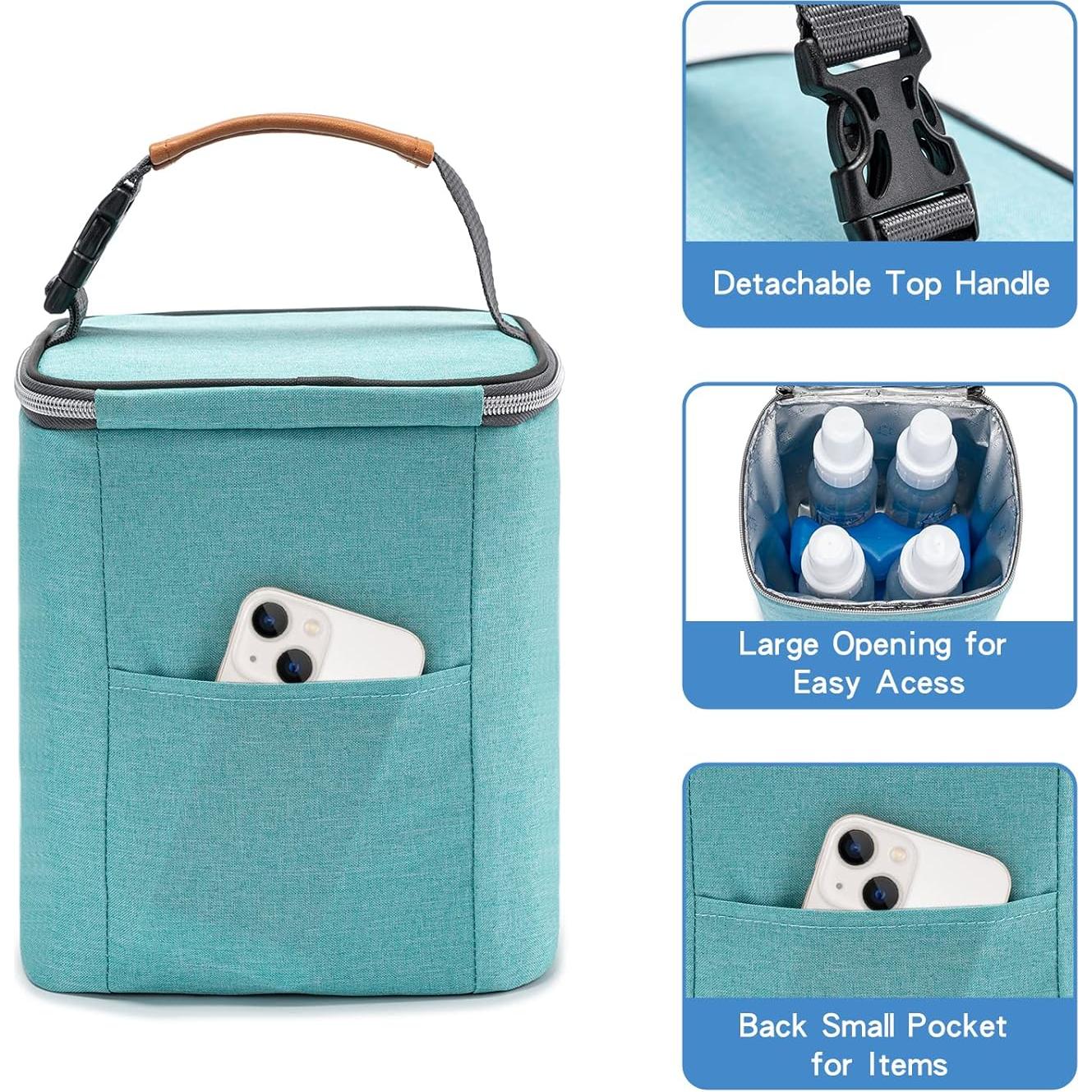 Bolsa Enfriadora BABEYER Aqua para 4 Biberones 266 ml