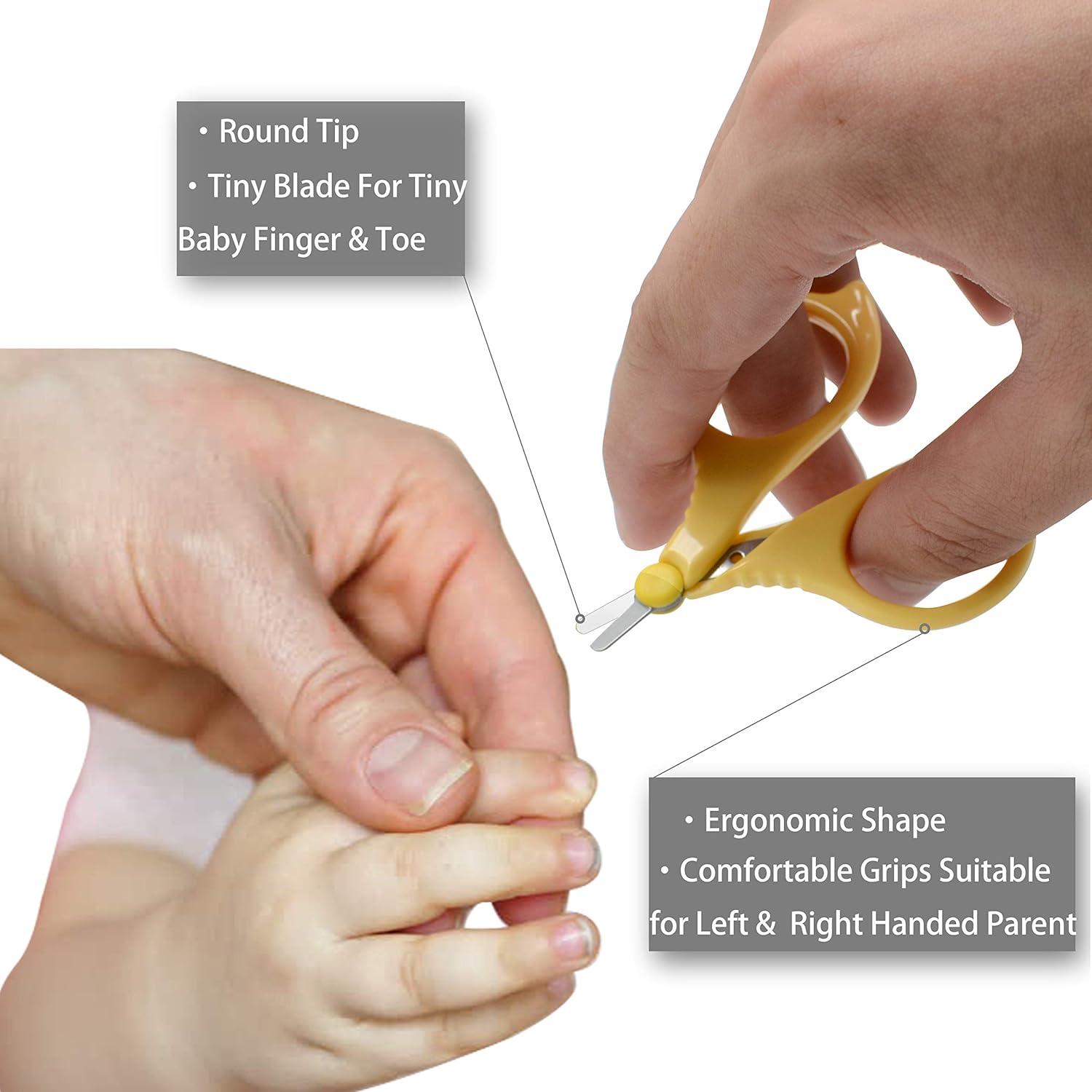 Conjunto de Tijeras de Uñas Pafason para Bebés con Lima de Vidrio