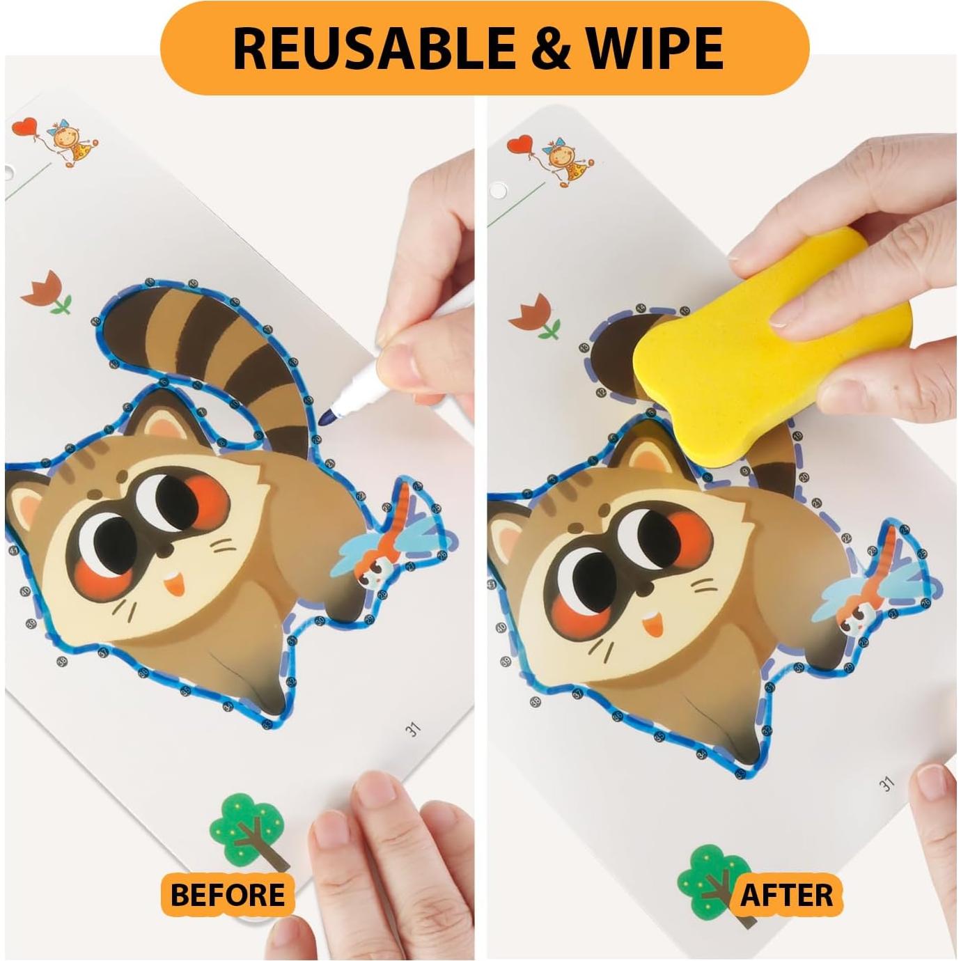 Cuaderno Reutilizable Scribble Genérico - 64 Páginas, Azul