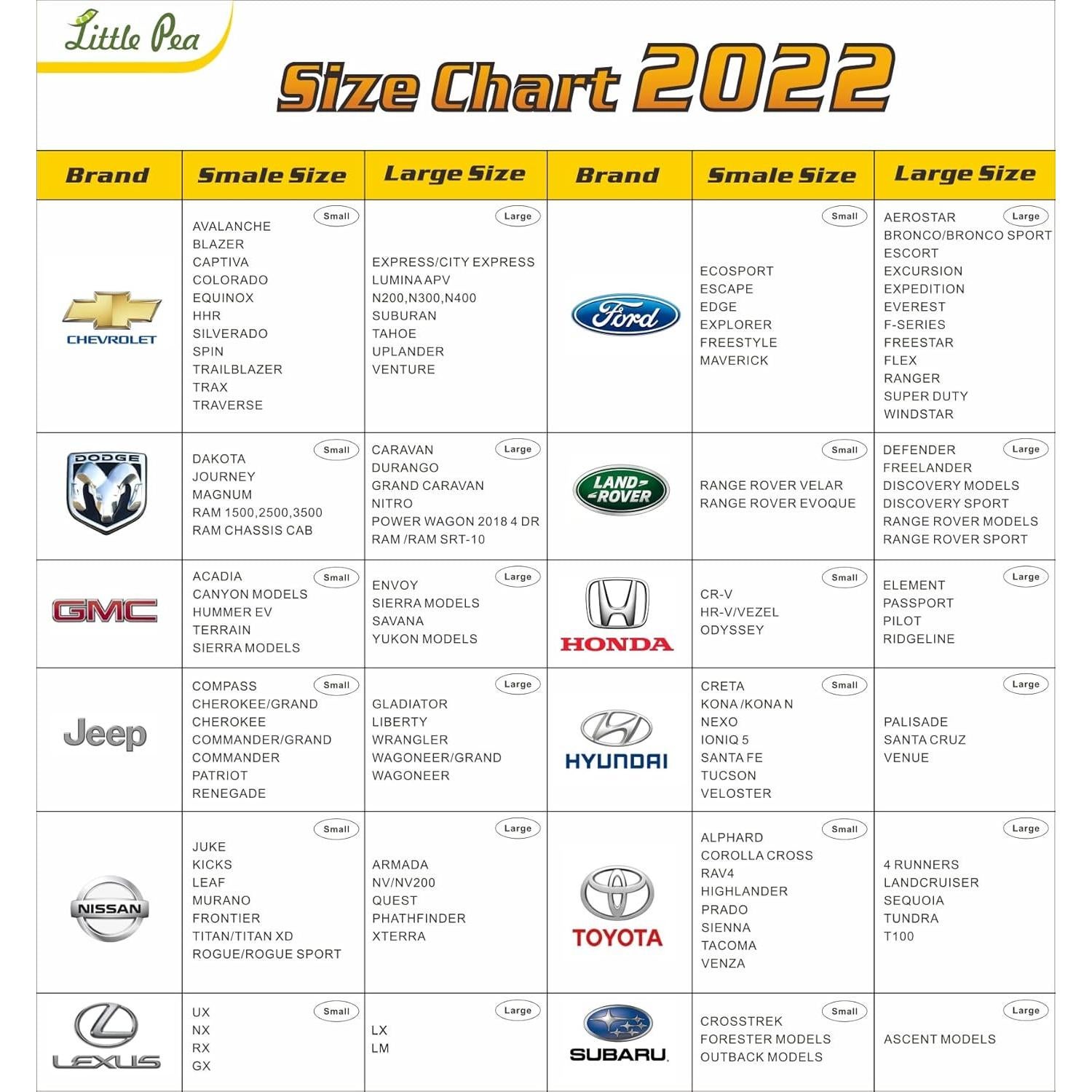 Cubiertas de Ventana Frontal Little Pea para Sedanes y SUV