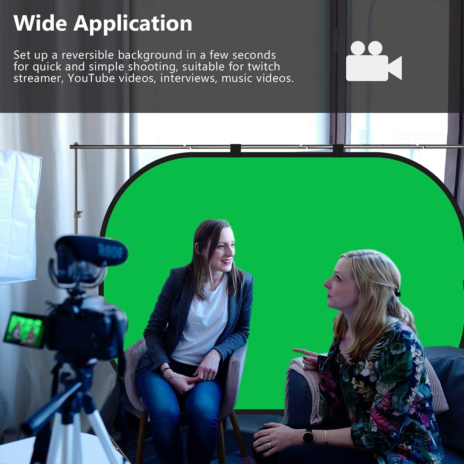 Fondo Colapsable Neewer Verde y Azul 1.5x2m para Fotografía