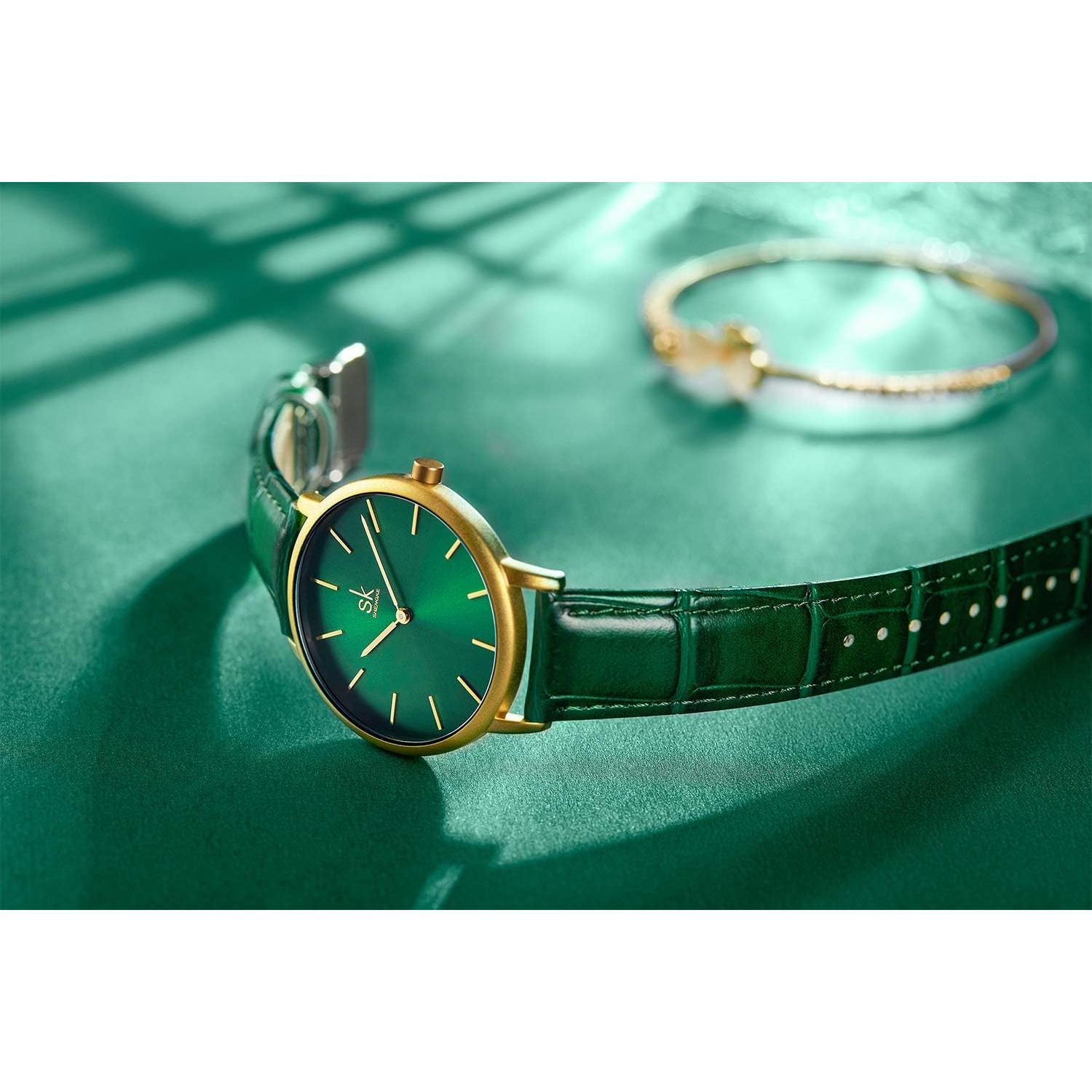 Reloj de Mujer Guangdong K0039L Cuero 36mm Elegante Negro